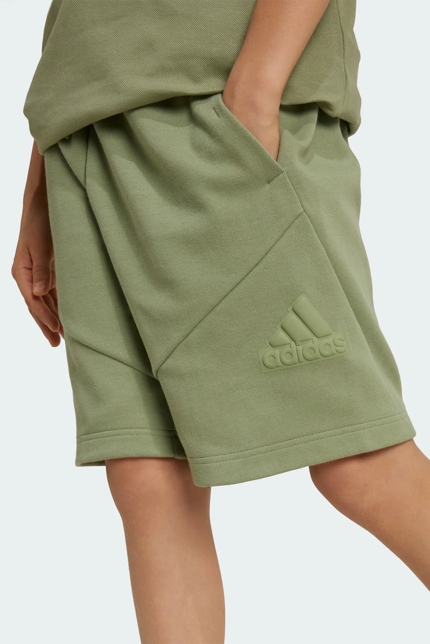 Детские оливковые шорты Future Icons Logo 8-Inch 5