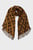Женский коричневый шерстяной шарф с узором G PATTERN WOVEN SCARF
