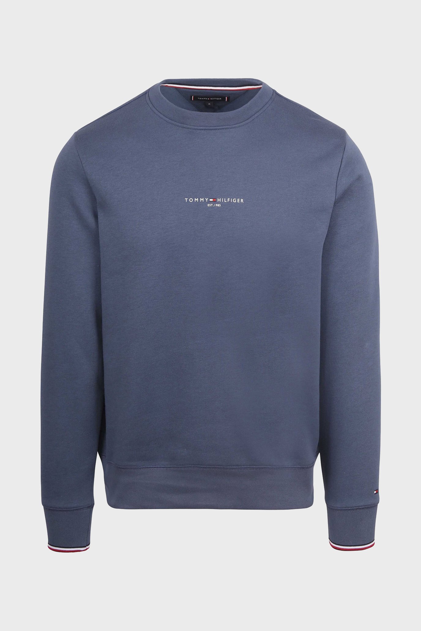 Чоловічий синій світшот TOMMY LOGO TIPPED CREWNECK 1