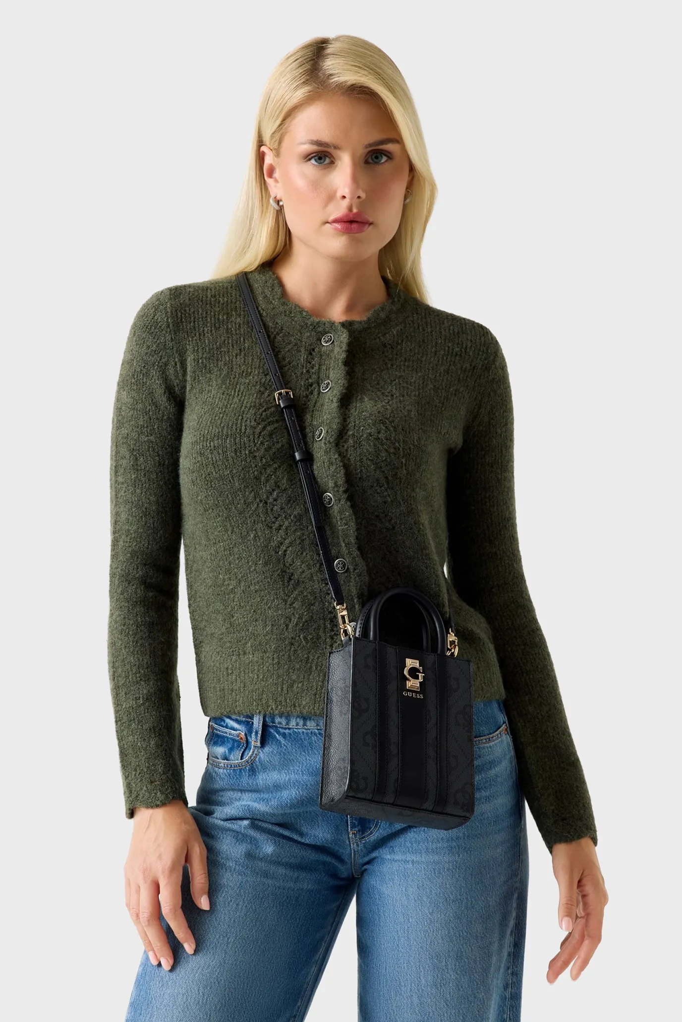 Женская темно-серая сумка с узором ERENIA 2