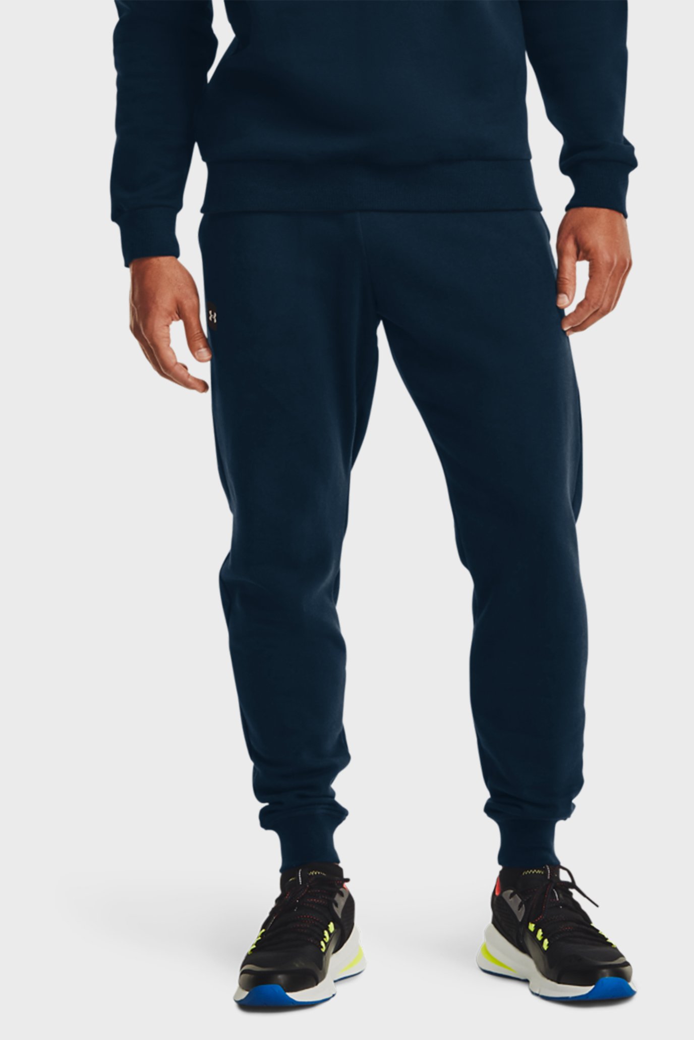 Чоловічі сині спортивні штани UA Rival Fleece Joggers 1