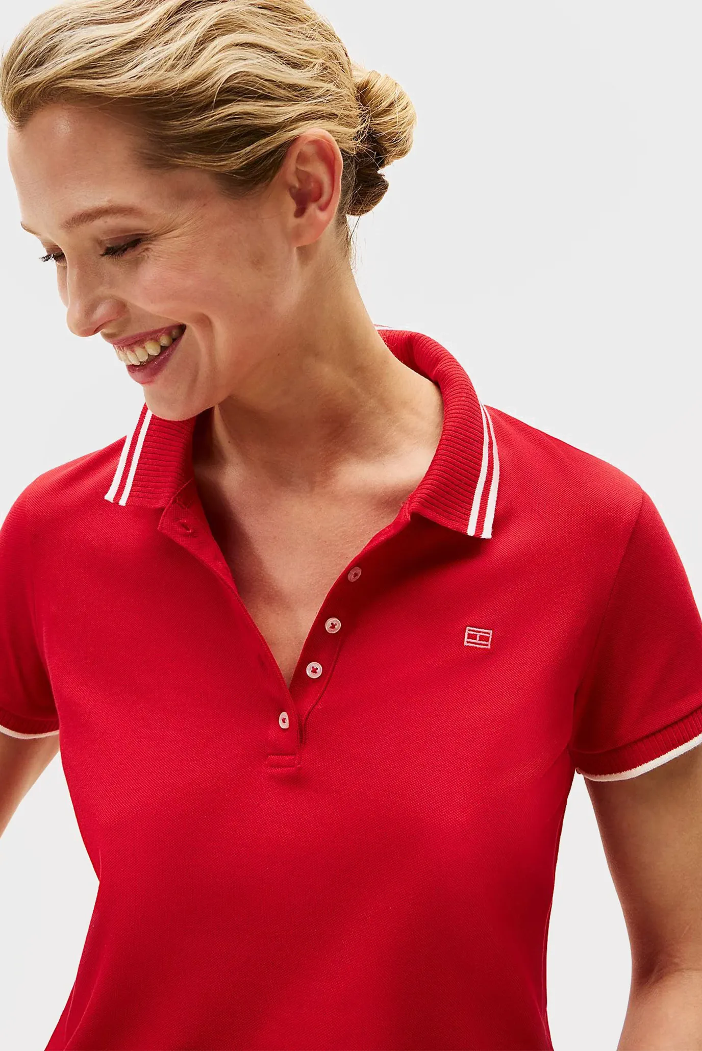 Жіноче червоне поло 4