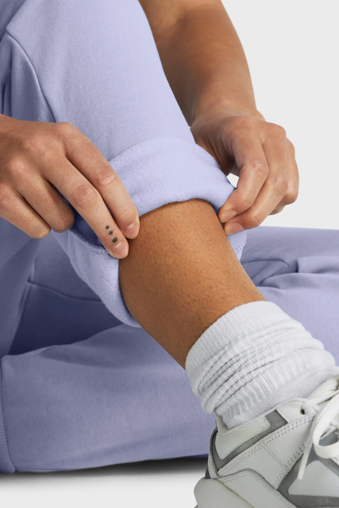 Женские сиреневые спортивные брюки UA Rival Fleece Jogger 4