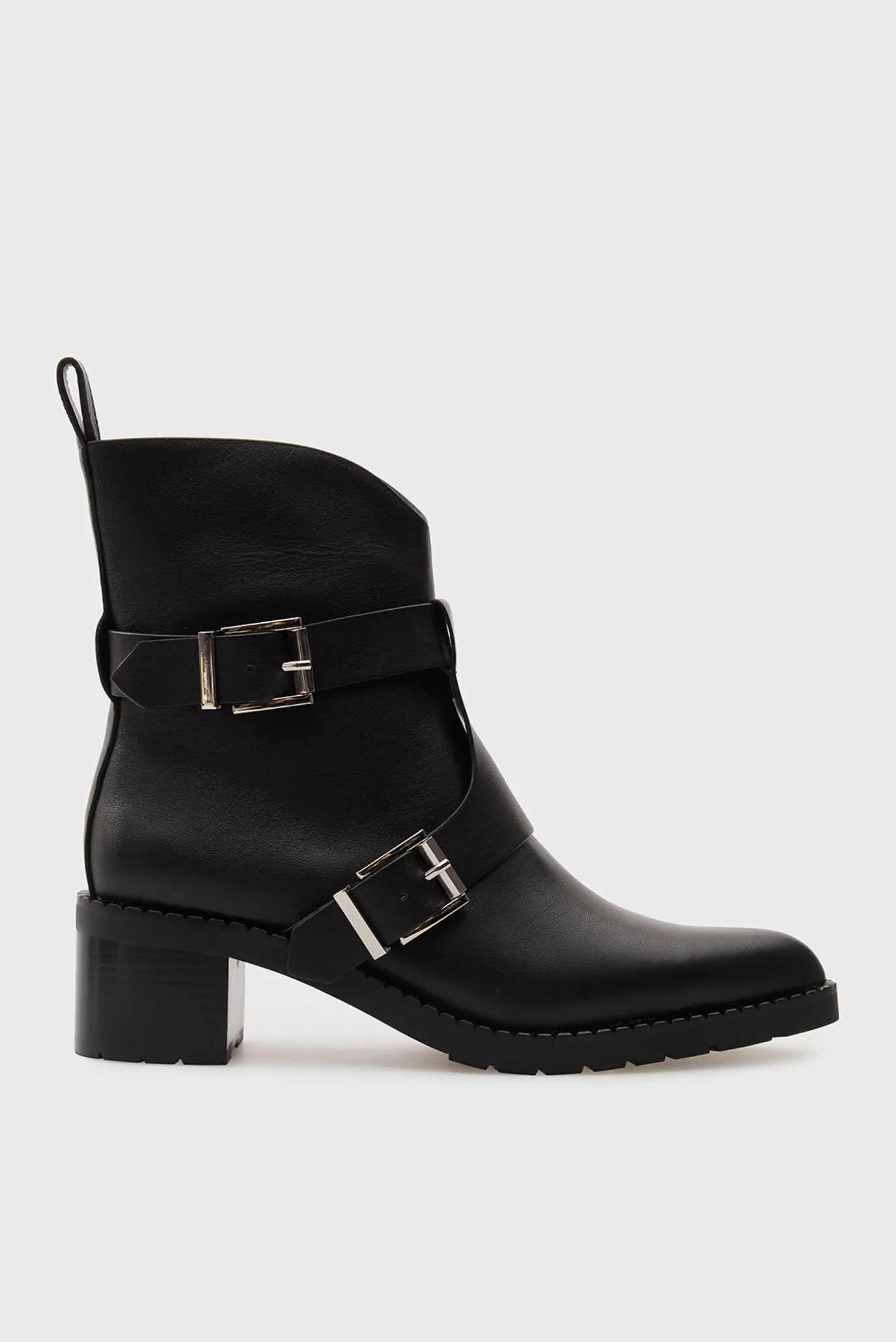 Женские черные кожаные ботильоны Claudine 1