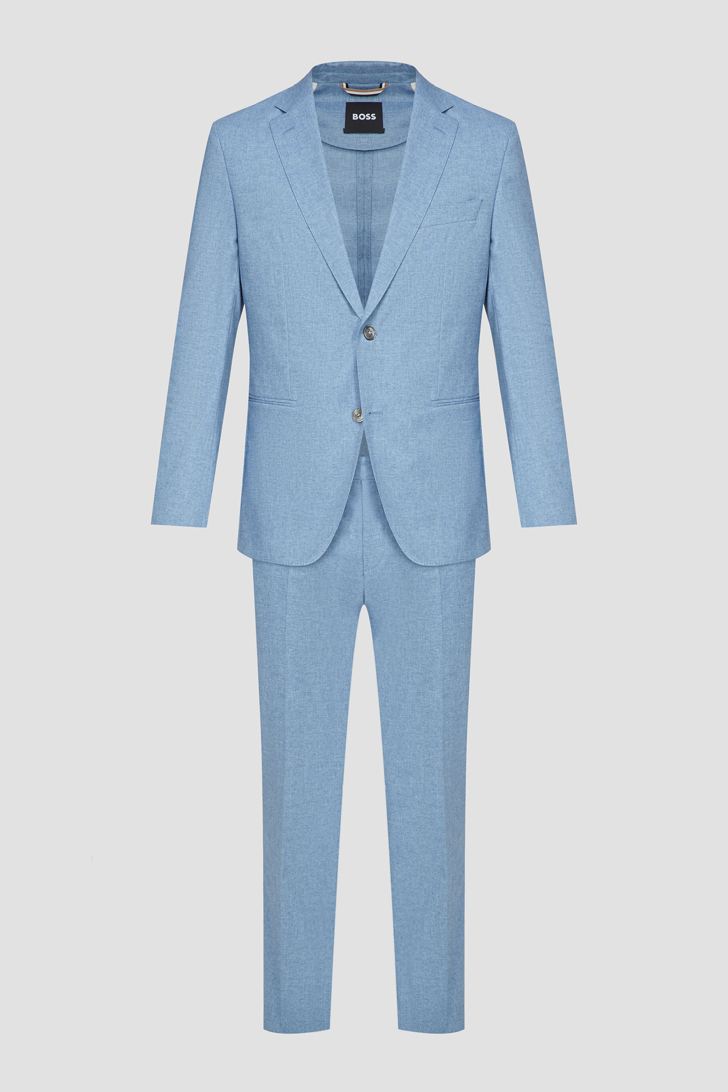 Чоловічий блакитний костюм (піджак, брюки) 1