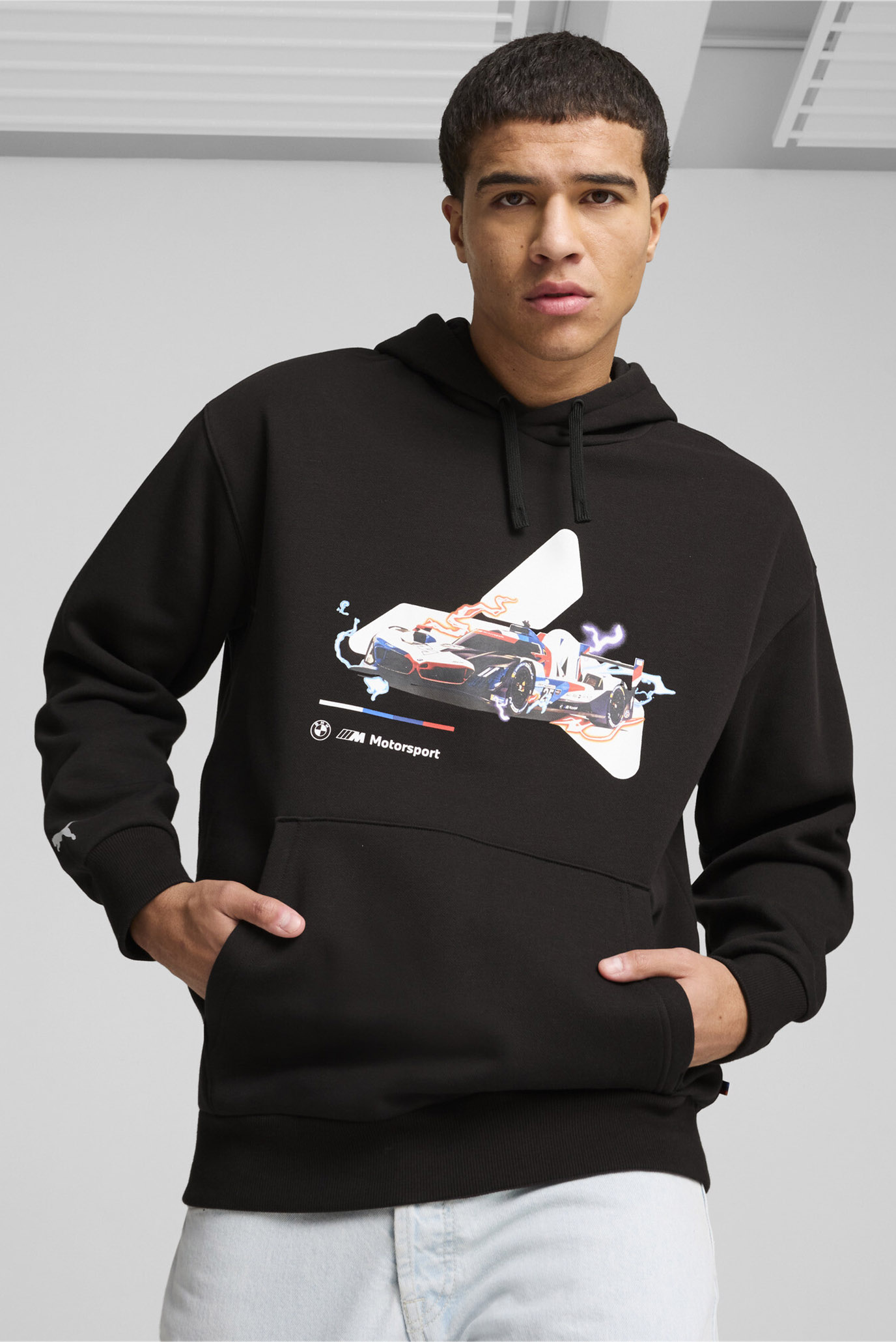 Мужское черное худи BMW M Motorsport Graphic Hoodie Men 1