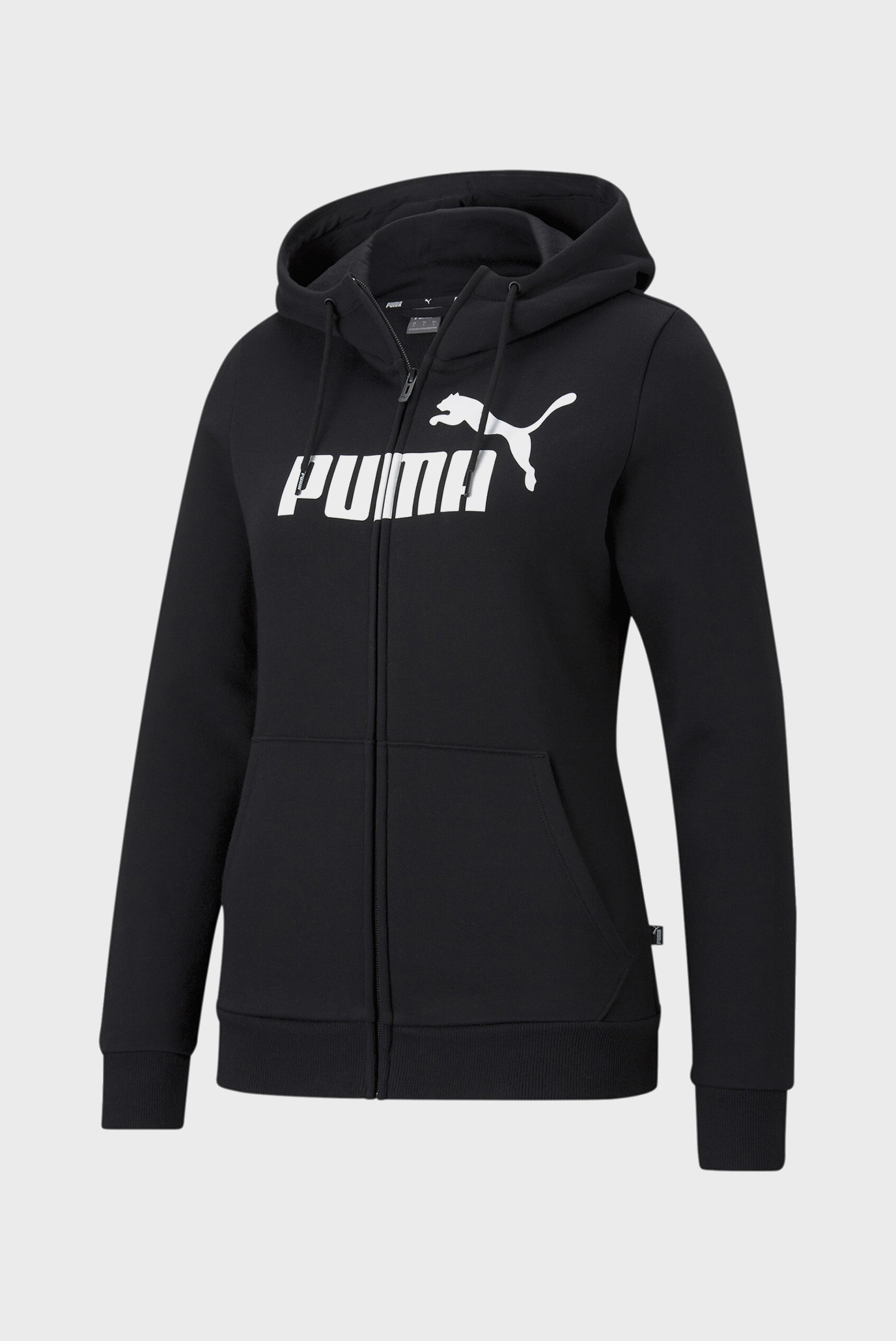 Жіноче чорне худі Essentials Logo Full-Zip Hoodie Women 1