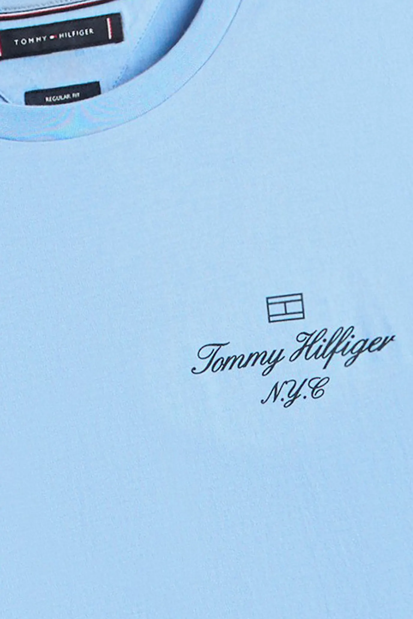 Чоловіча блакитна футболка OUTLINE FLAG SCRIPT 6