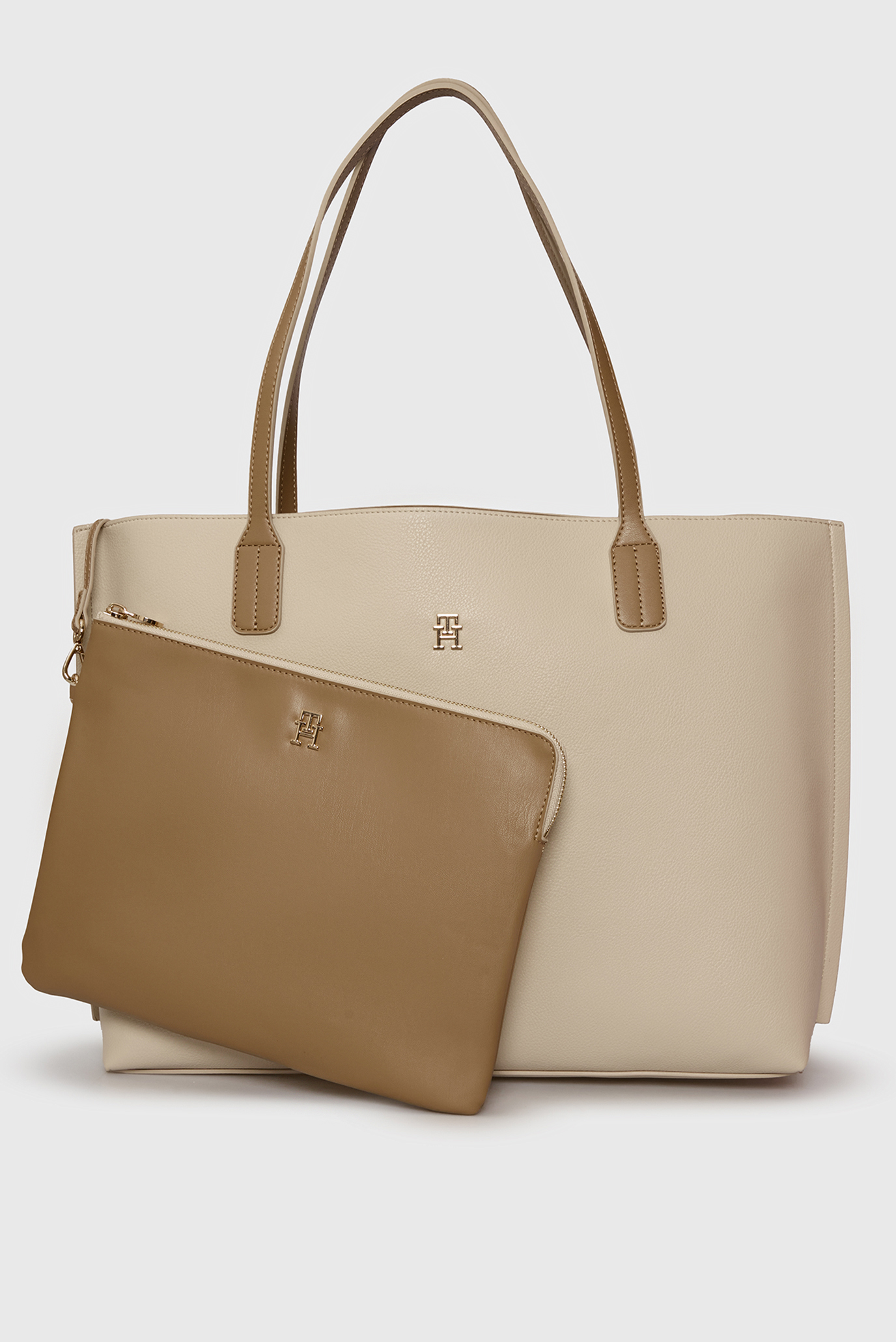 Женская бежевая сумка DISTINCT TOTE Бежевый ONESIZE Tommy Hilfiger AW0AW17461 Женская бежевая сумка DISTINCT TOTE Бежевый ONESIZE Tommy Hilfiger AW0AW17461