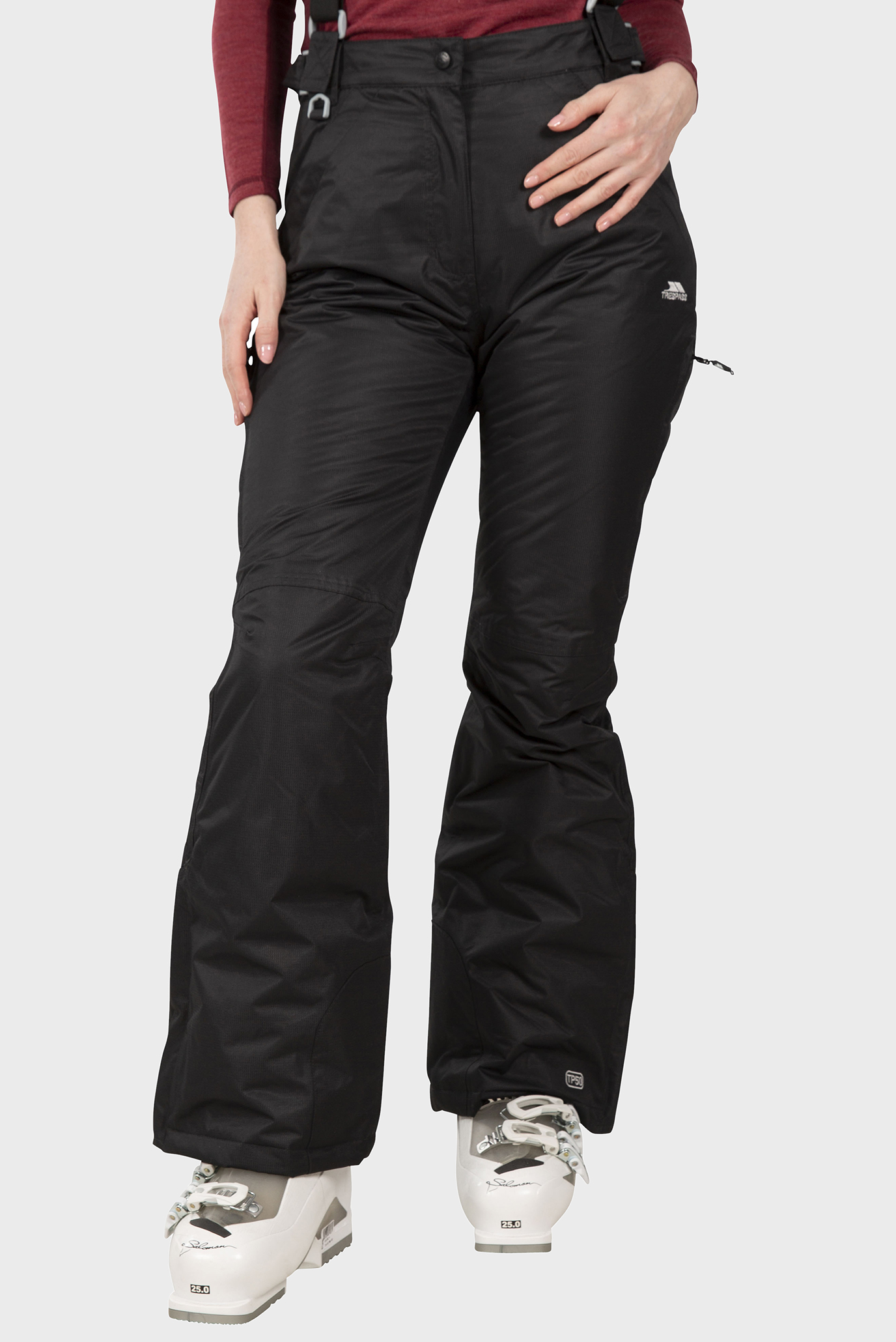 Женские черные лыжные брюки LOHAN 1
