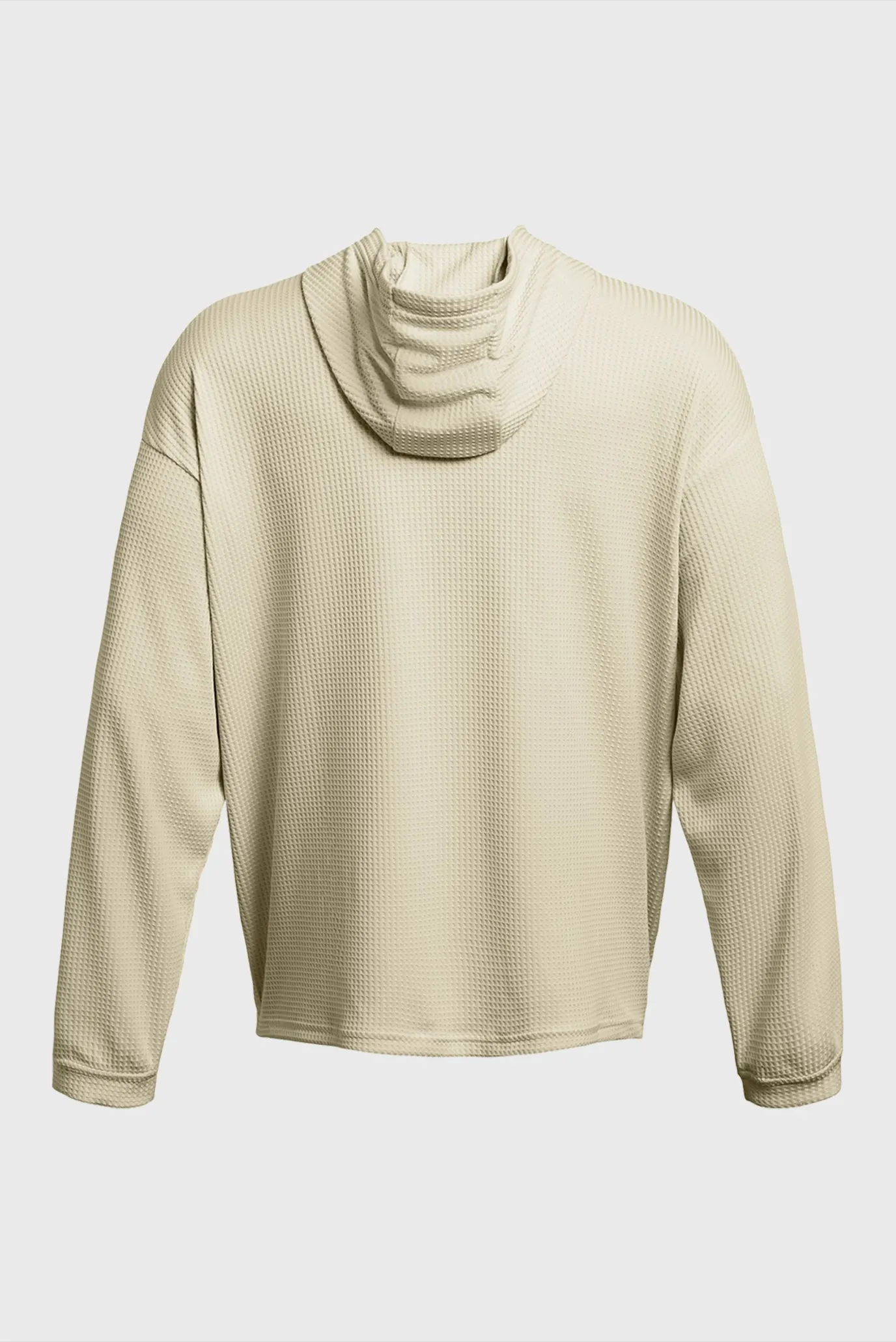 Чоловіче бежеве худі UA Rival Waffle Hoodie 5