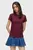 Женская бордовая футболка slim ss tee