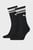 Чорні шкарпетки (2 пари) Unisex Crew Heritage Stripe Socks