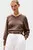 Жіночий коричневий пуловер CO JERSEY MID GG V-NK LS