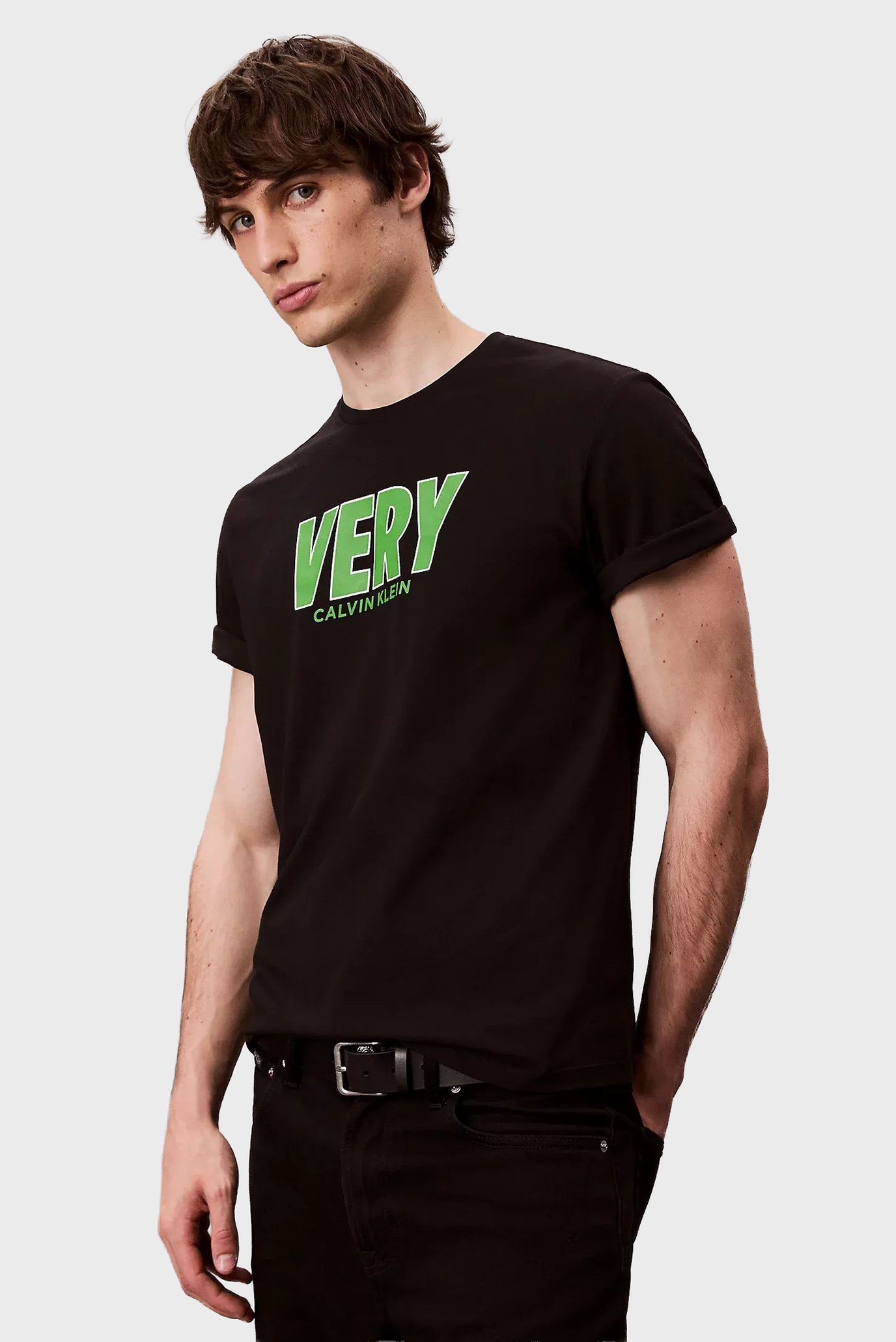 Мужская черная футболка SS 20S SN VERY Черный XXL Calvin Klein Jeans LV04RD800G Мужская черная футболка SS 20S SN VERY Черный XXL Calvin Klein Jeans LV04RD800G
