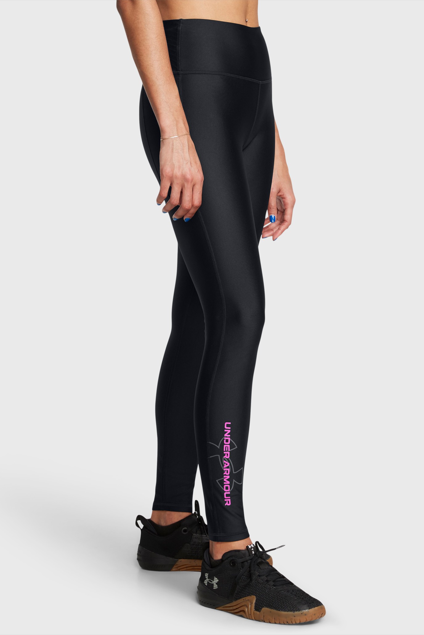 Женские черные тайтсы Tech Branded Legging 1