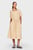Женское бежевое льняное платье LINEN SS MIDI SHIRT DRESS