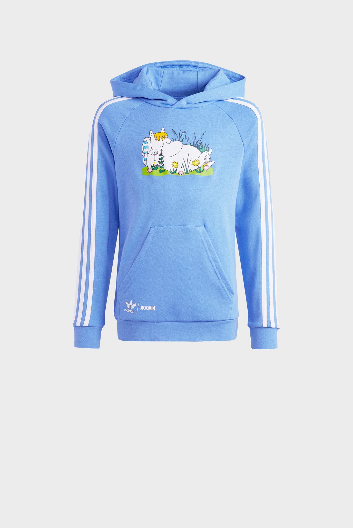 Детское голубое худи adidas Originals x Moomin 1