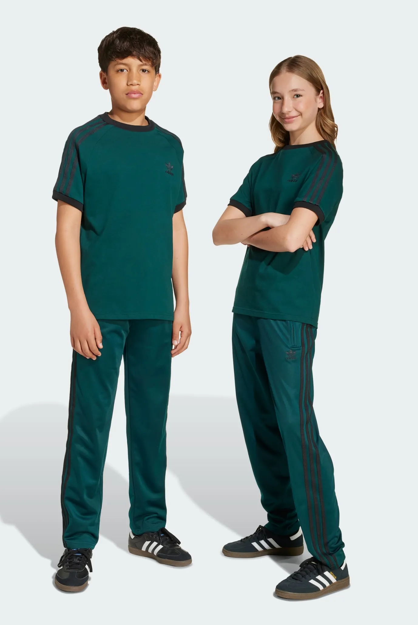 Детские темно-зеленые спортивные брюки Adicolor Firebird Kids 1