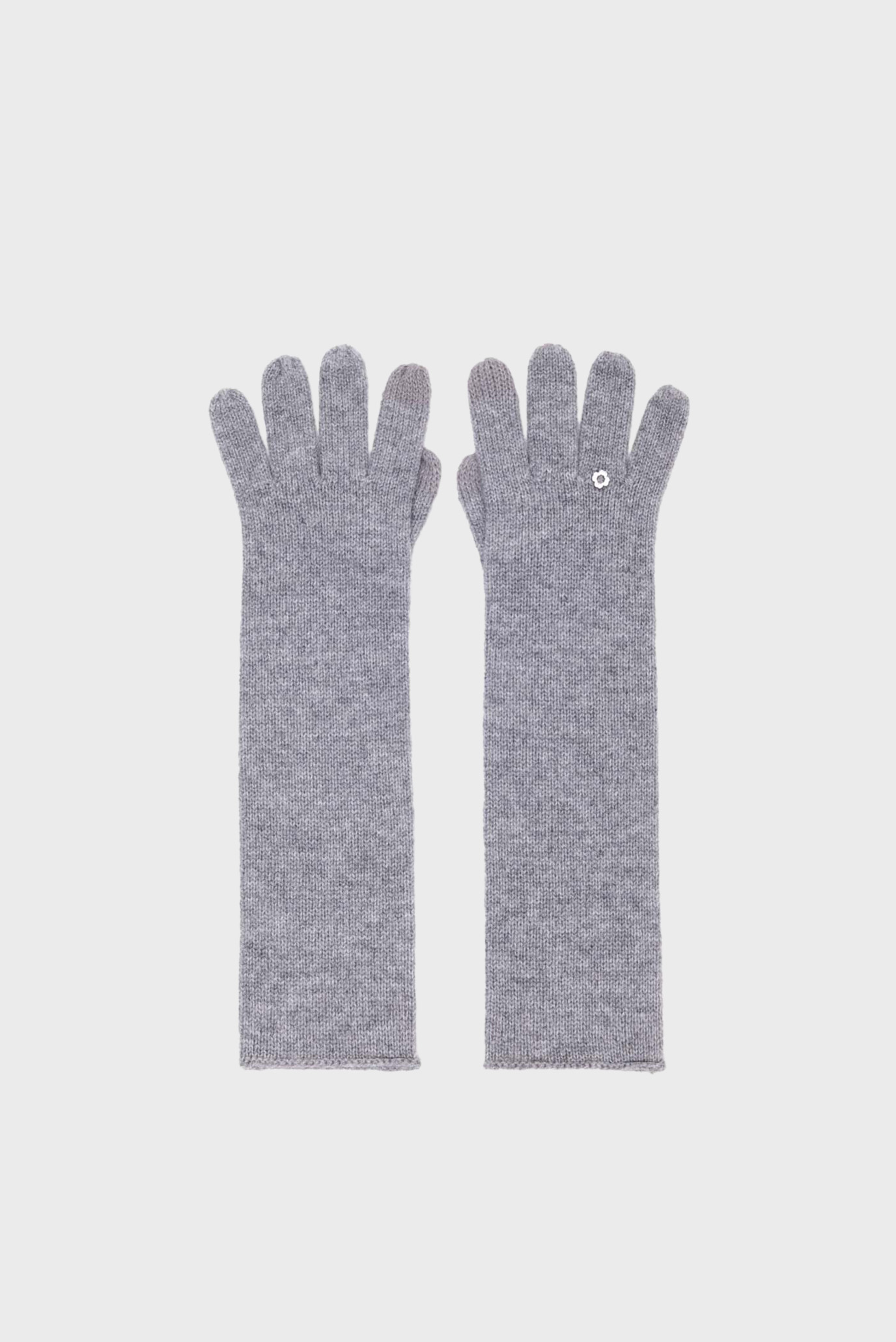 Женские серые шерстяные перчатки Серый ONESIZE MAJE MFABO00500_Grey Женские серые шерстяные перчатки Серый ONESIZE MAJE MFABO00500_Grey