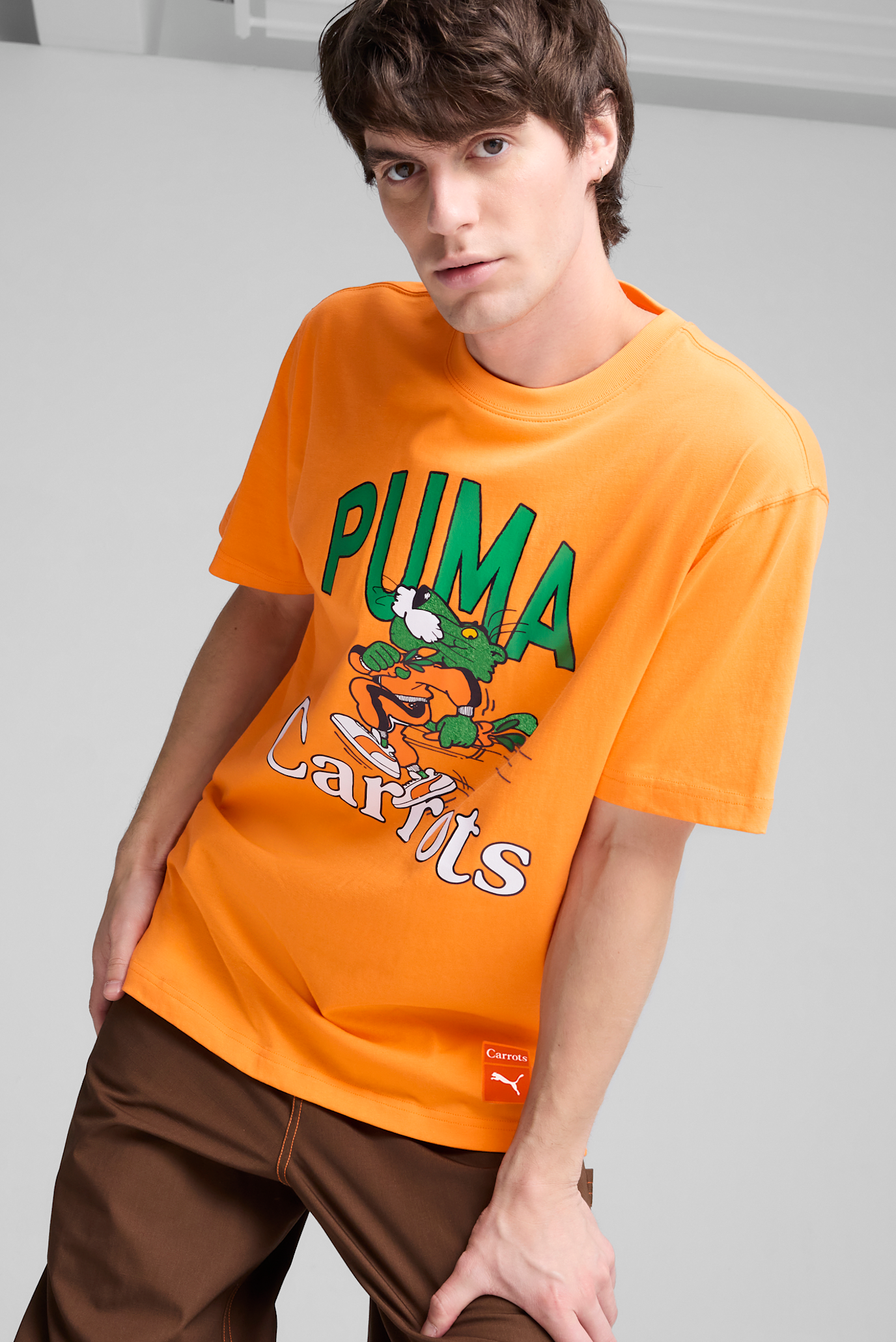 Чоловіча помаранчева футболка PUMA x Carrots Men's Graphic Tee 1