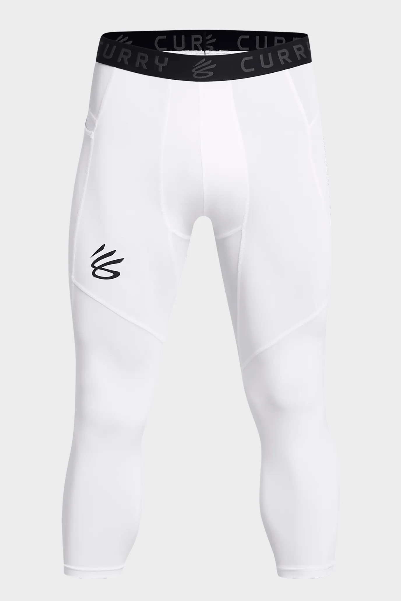 Мужские белые тайтсы UA Curry Brand 3/4 Lgs 5