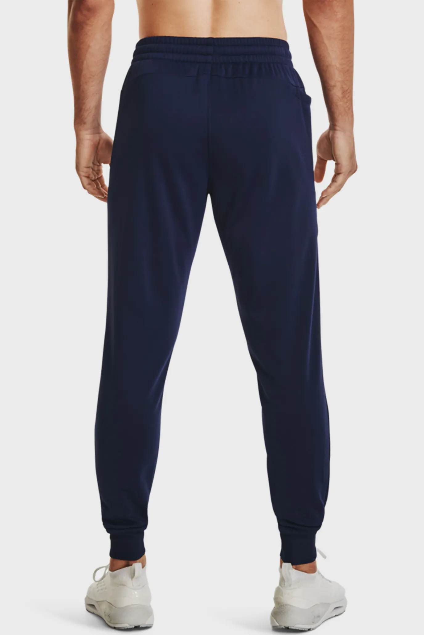 Чоловічі темно-сині спортивні штани UA Armour Fleece Joggers-NVY 3