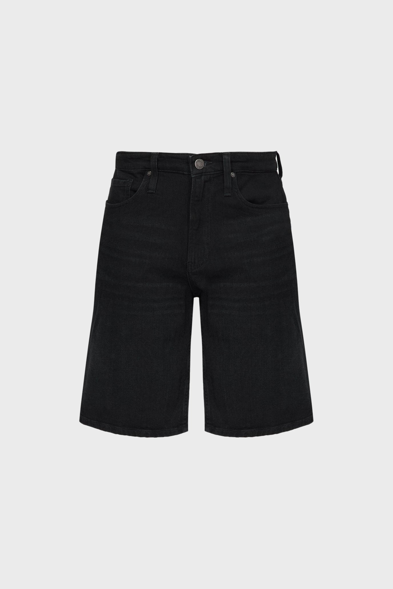 Чоловічі чорні джинсові шорти 1