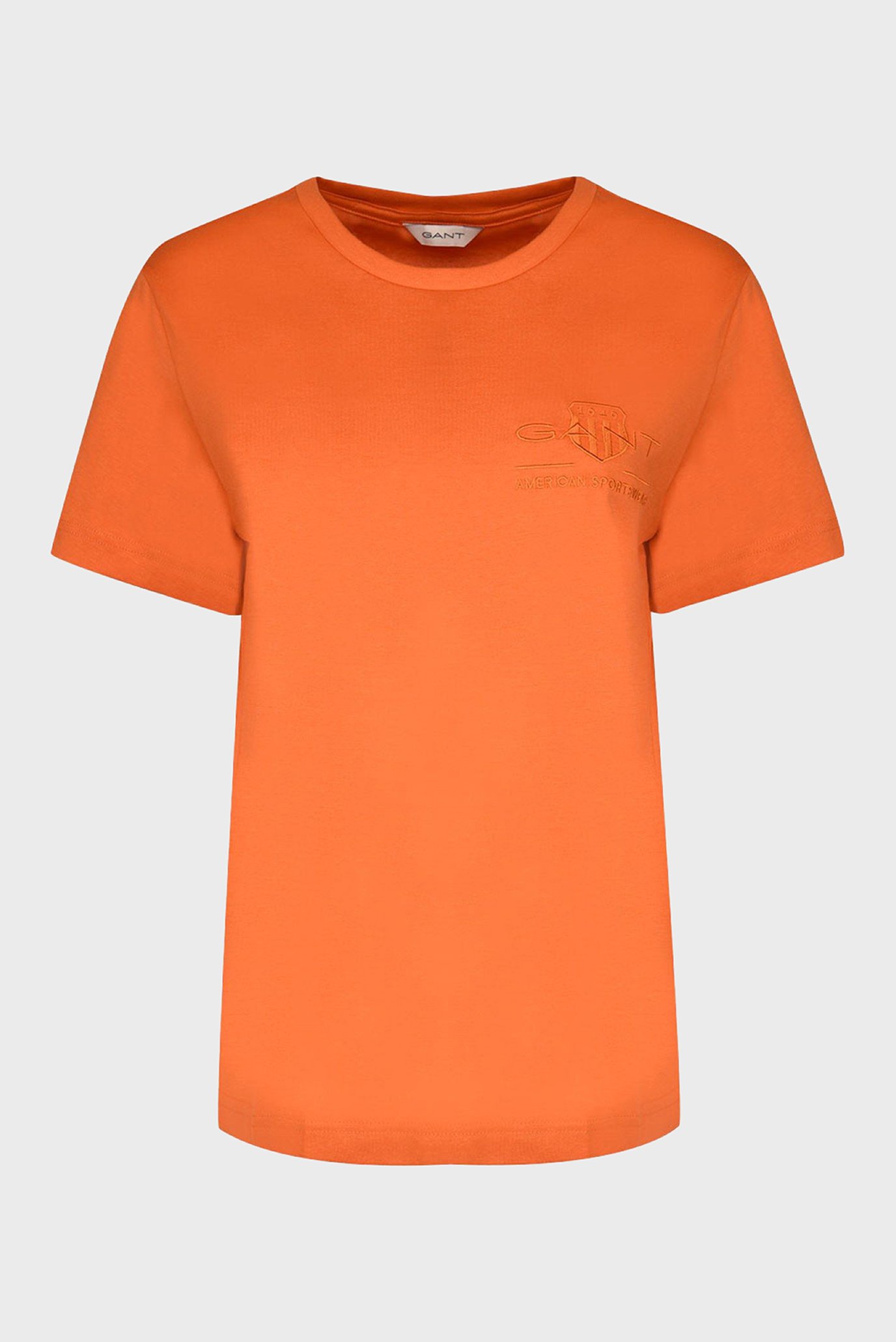 Женская оранжевая футболка REG TONAL SHIELD SS 1