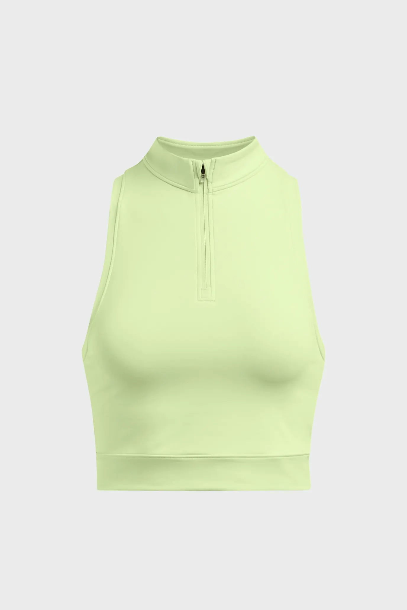 Жіночий салатовий топ UA Run Anywhere Crop Tank 4