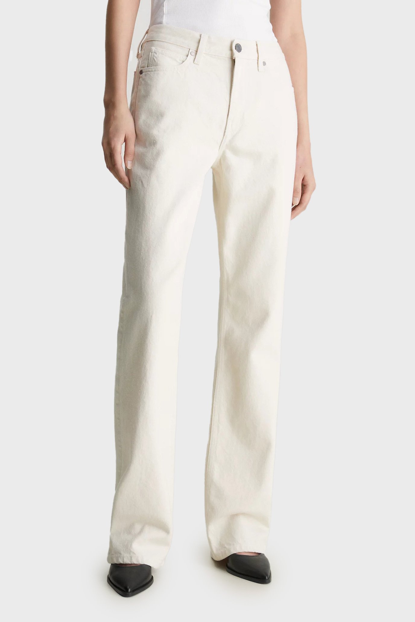 Жіночі білі джинси MID RISE RELAX BOOTCUT ECRU 1