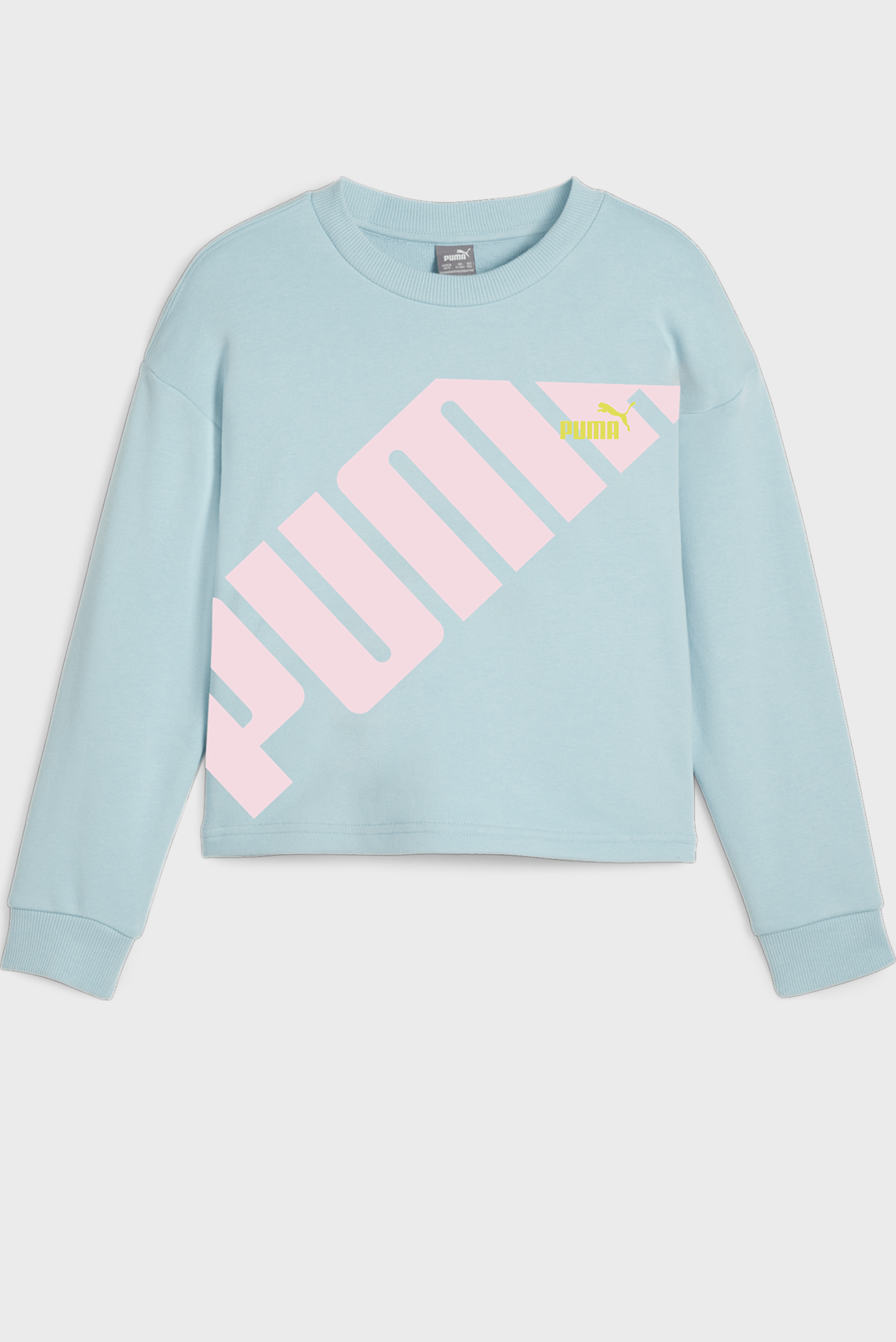 Детский мятный свитшот PUMA POWER Youth Sweatshirt 1