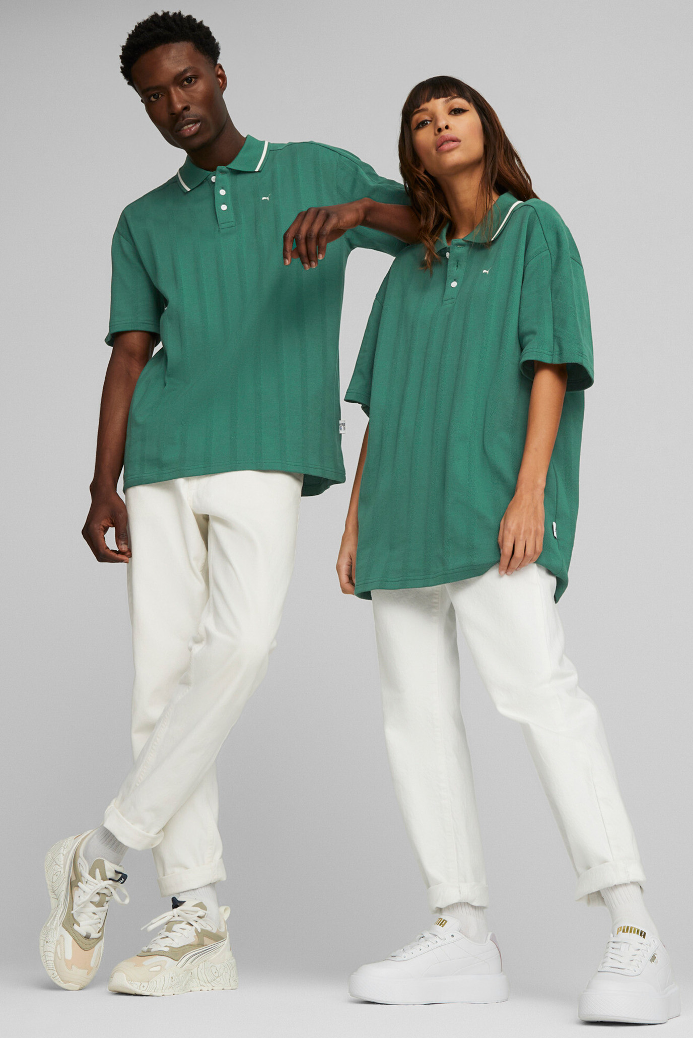 Зеленое поло MMQ T7 Polo Shirt (унисекс) 1