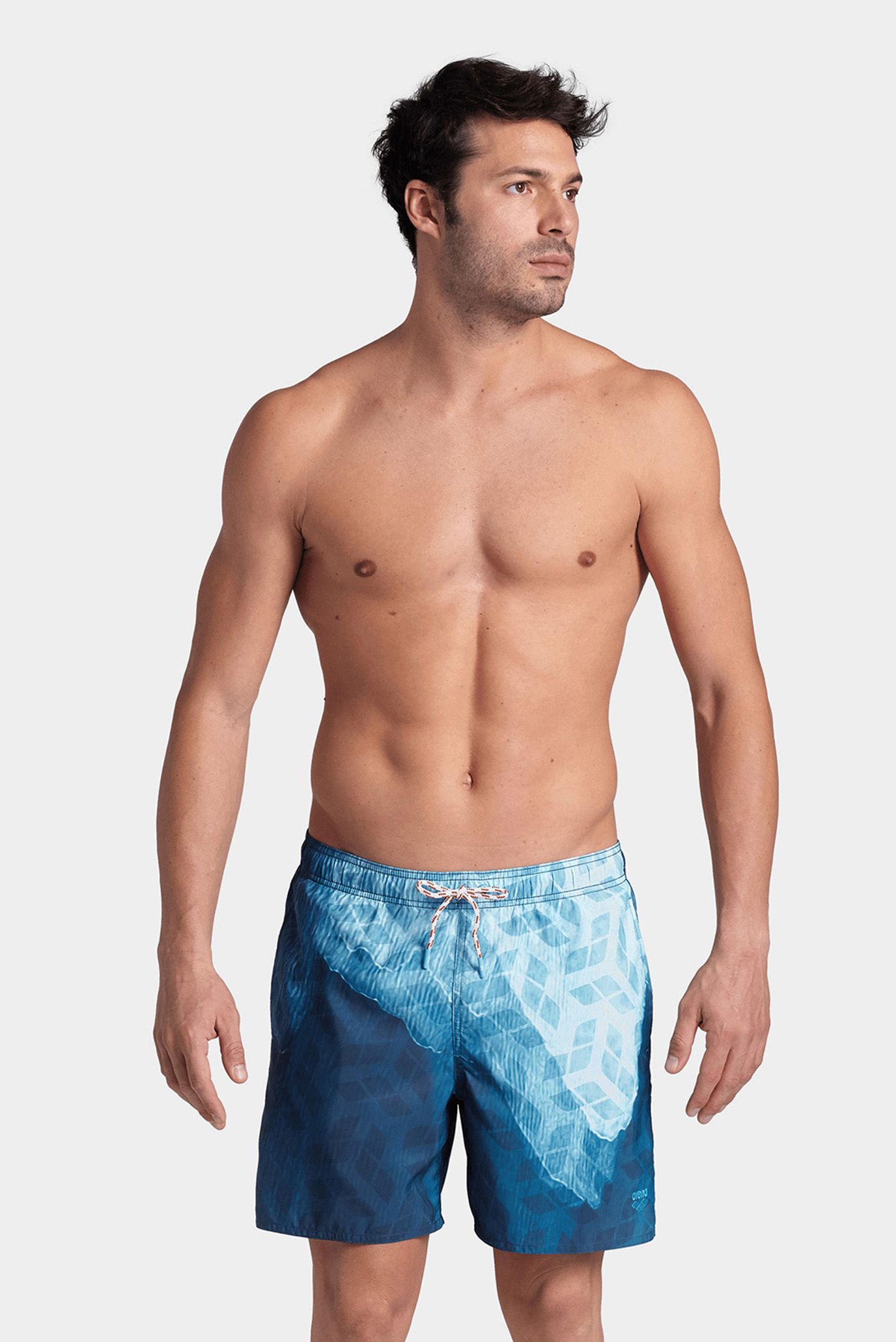 Мужские синие плавательные шорты BEACH BOXER PLACED 1