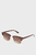 Жіночі коричневі сонцезахисні окуляри CALLY CLUBMASTER