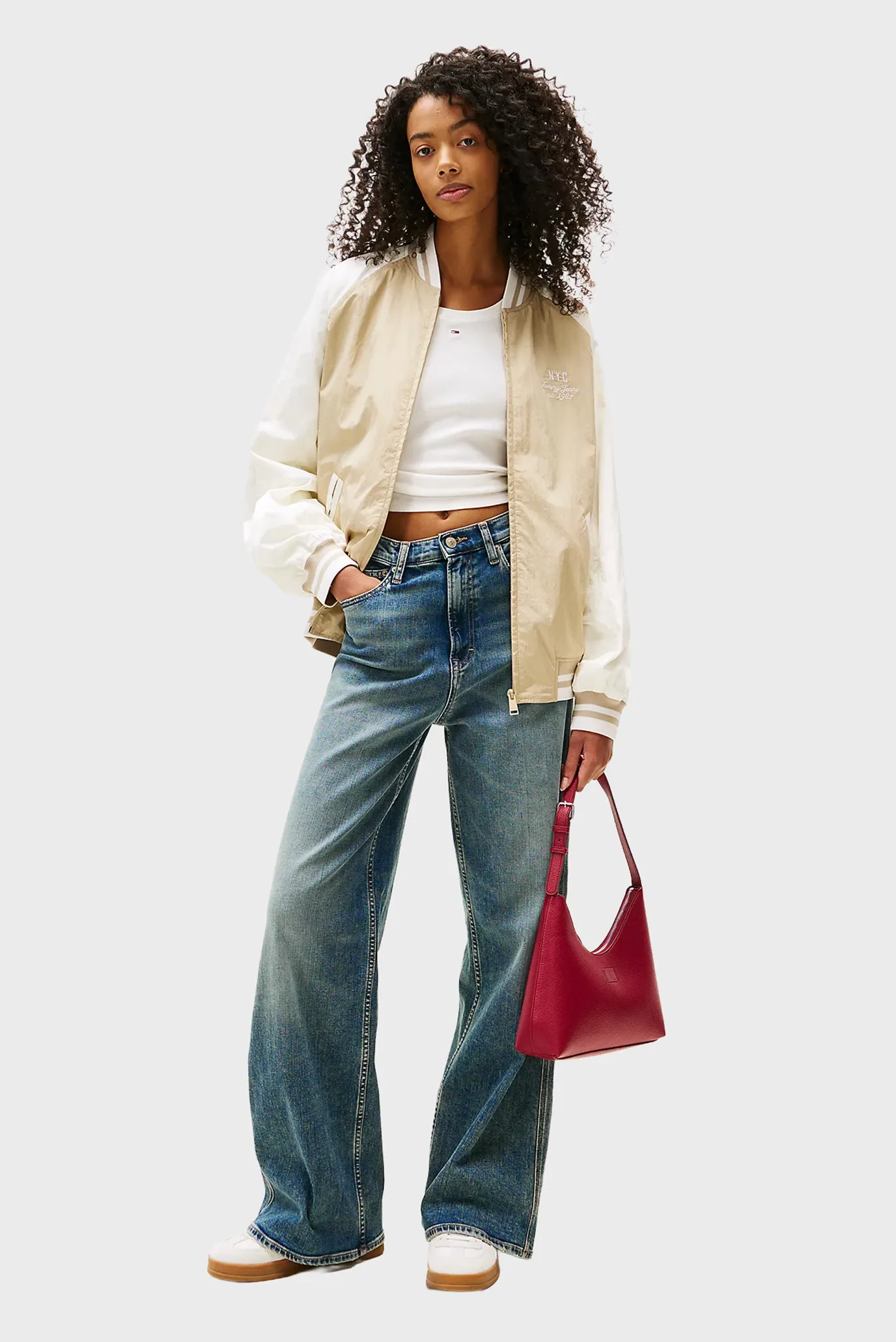 Жіночий бежевий бомбер TJW SOUVENIR 2