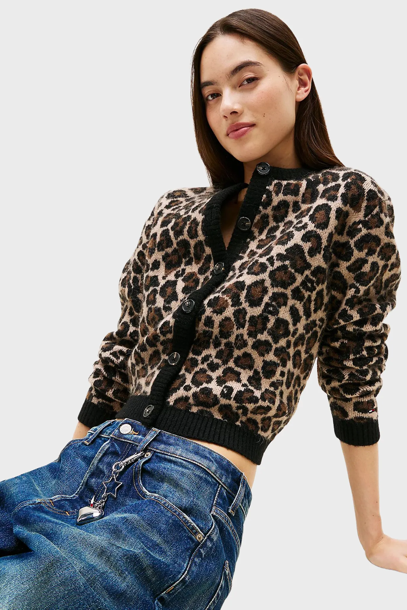 Женский кардиган с узором LEOPARD 5