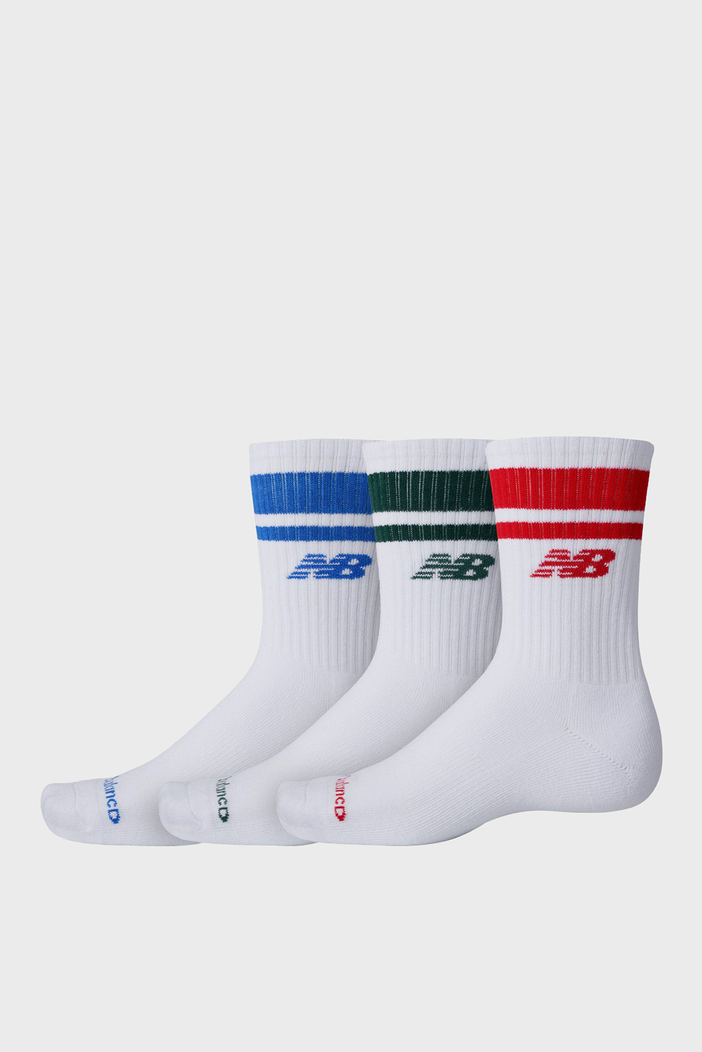 Белые носки (3 пары) Белый 35-38 New Balance LAS51243WT Белые носки (3 пары) Белый 35-38 New Balance LAS51243WT