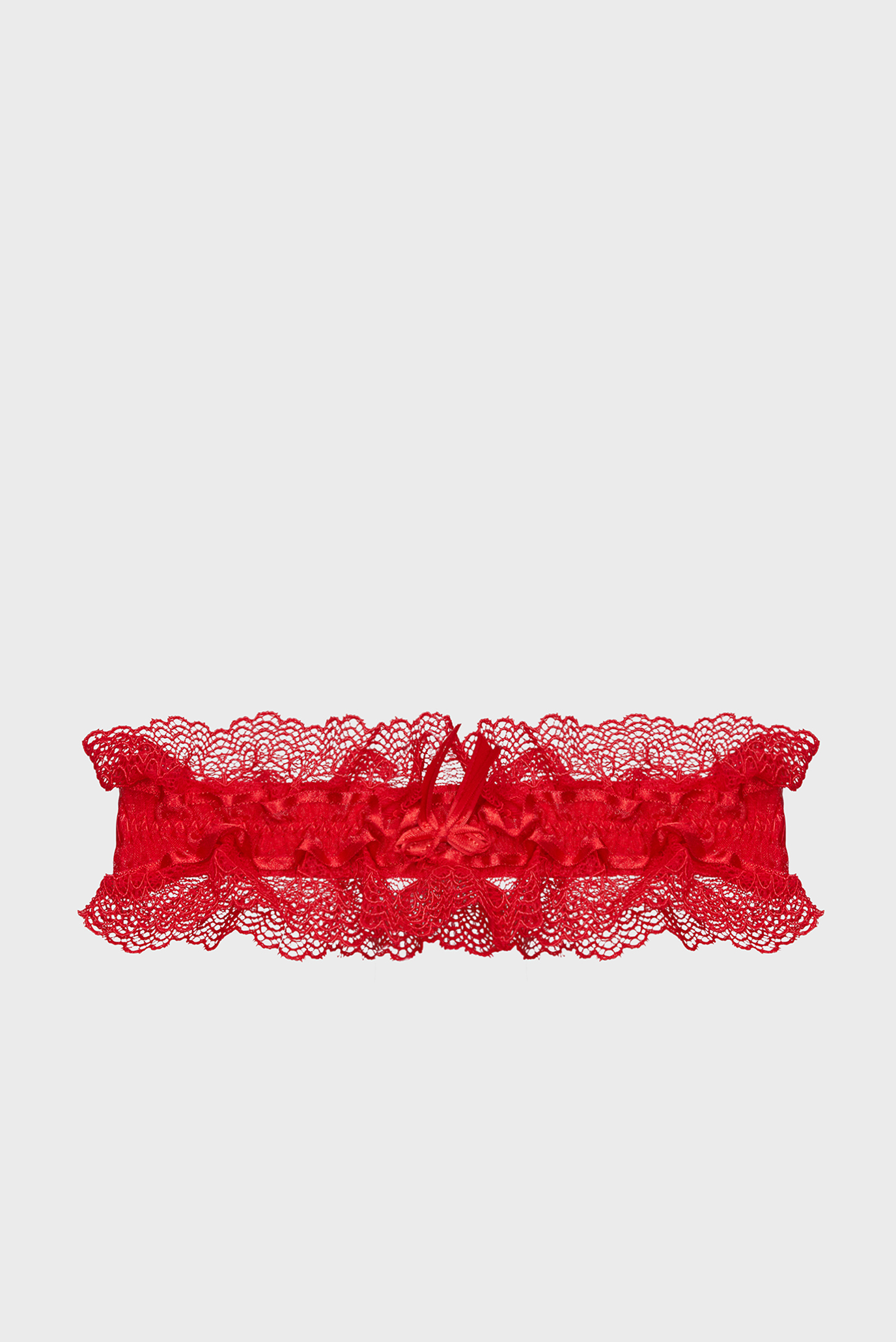 Женская красная подвязка 1