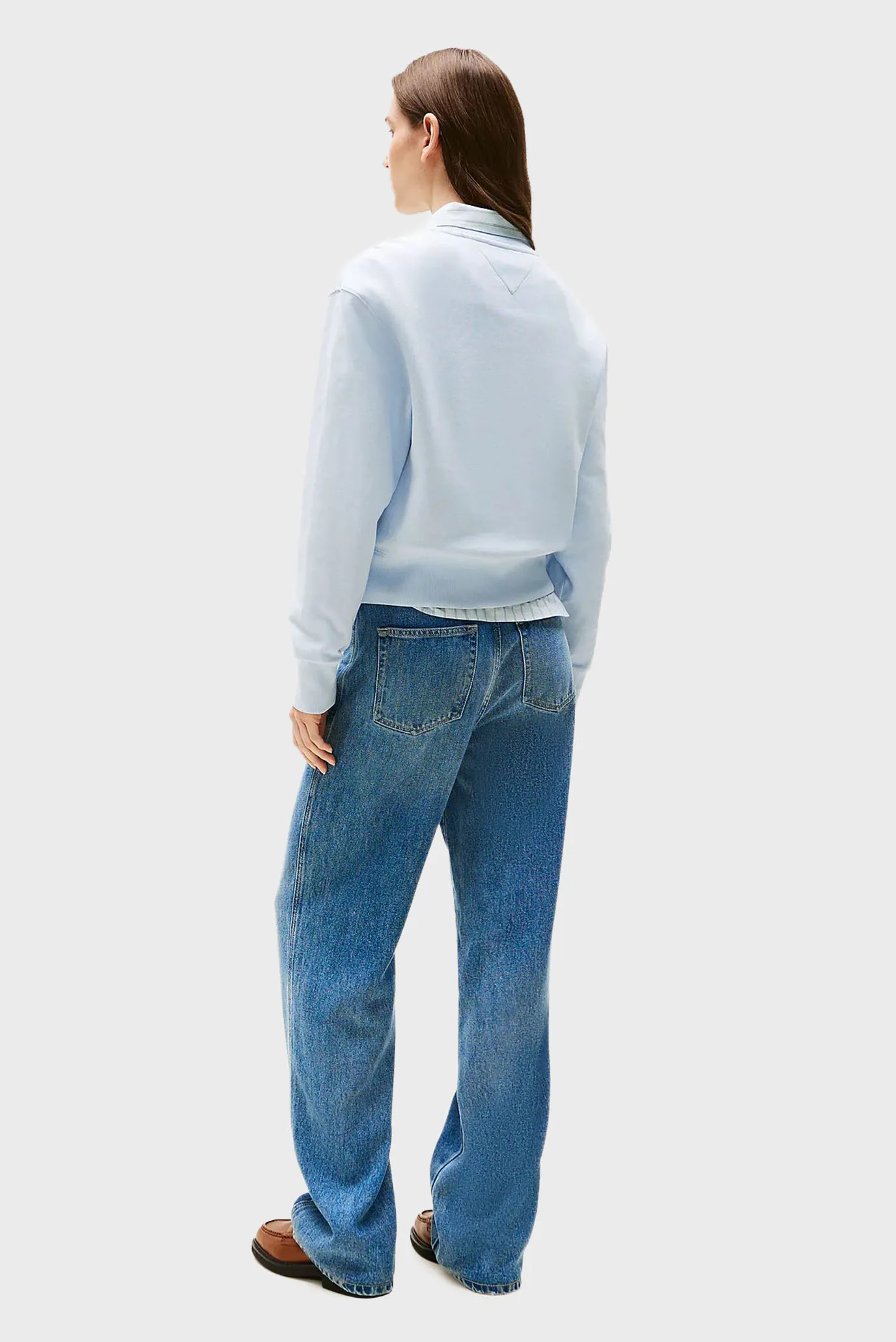 Жіночий блакитний світшот SCRIPT REG 3