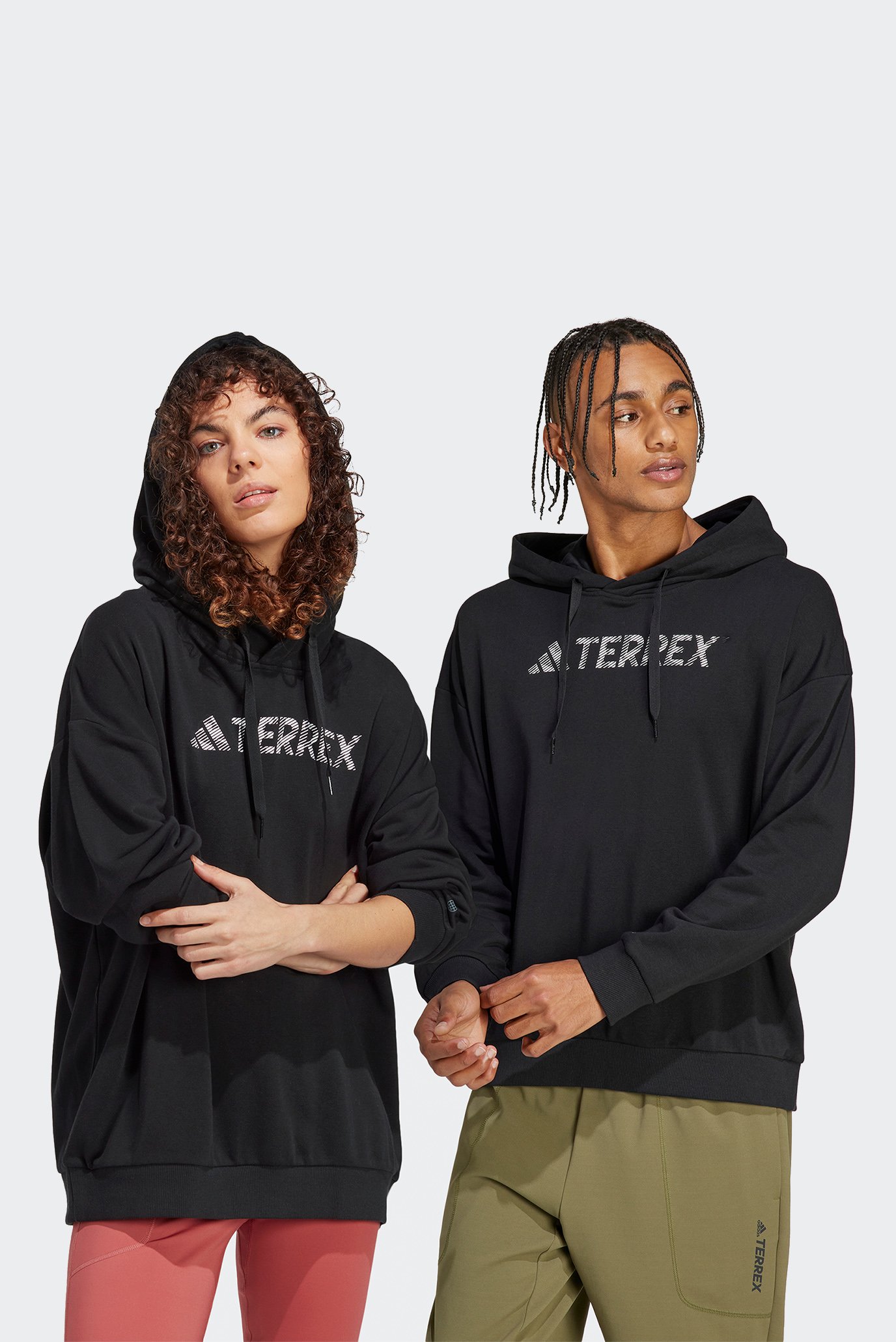 Черное худи Terrex Large Logo (унисекс) 1