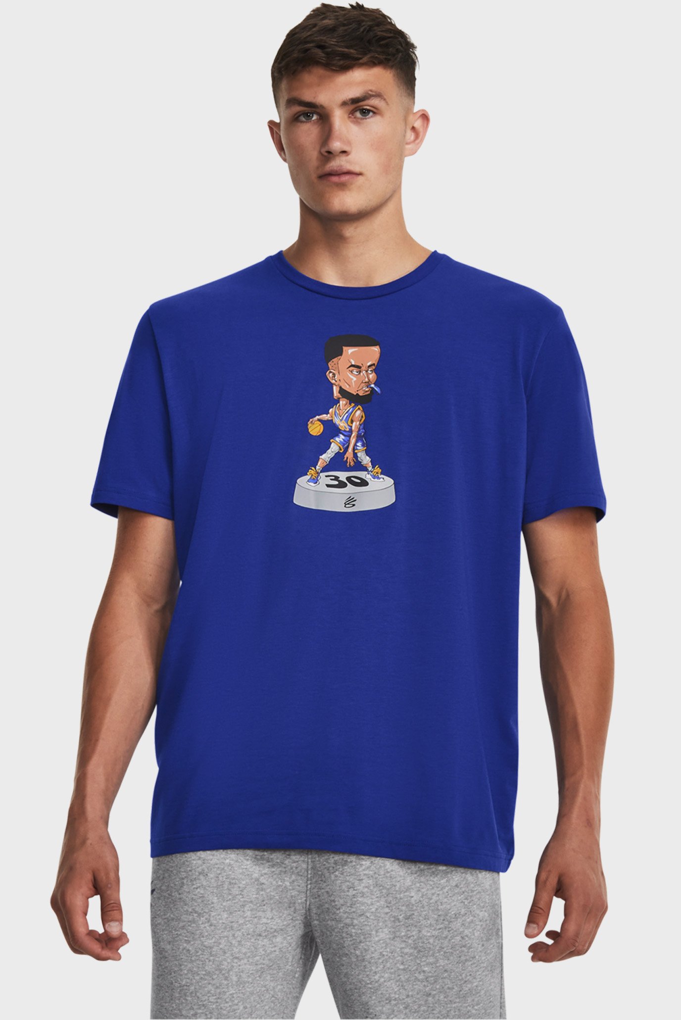 Чоловіча синя футболка UA CURRY BOBBLE HEAD SS 1