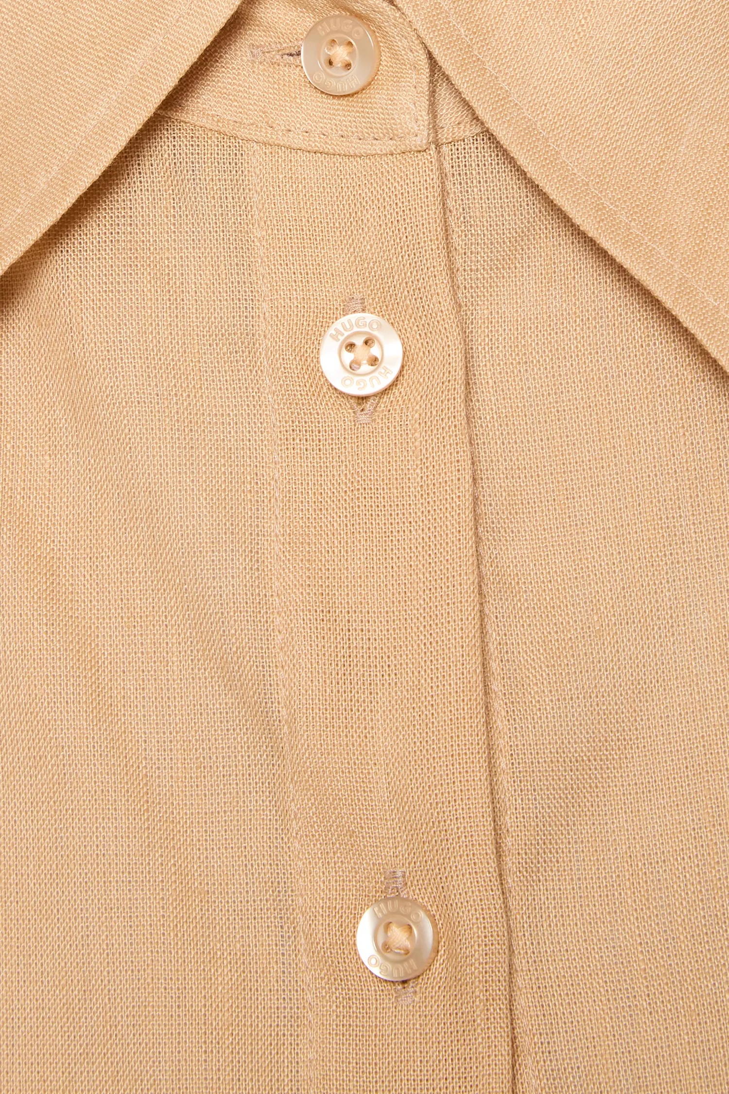 Жіноча персикова лляна сорочка 4