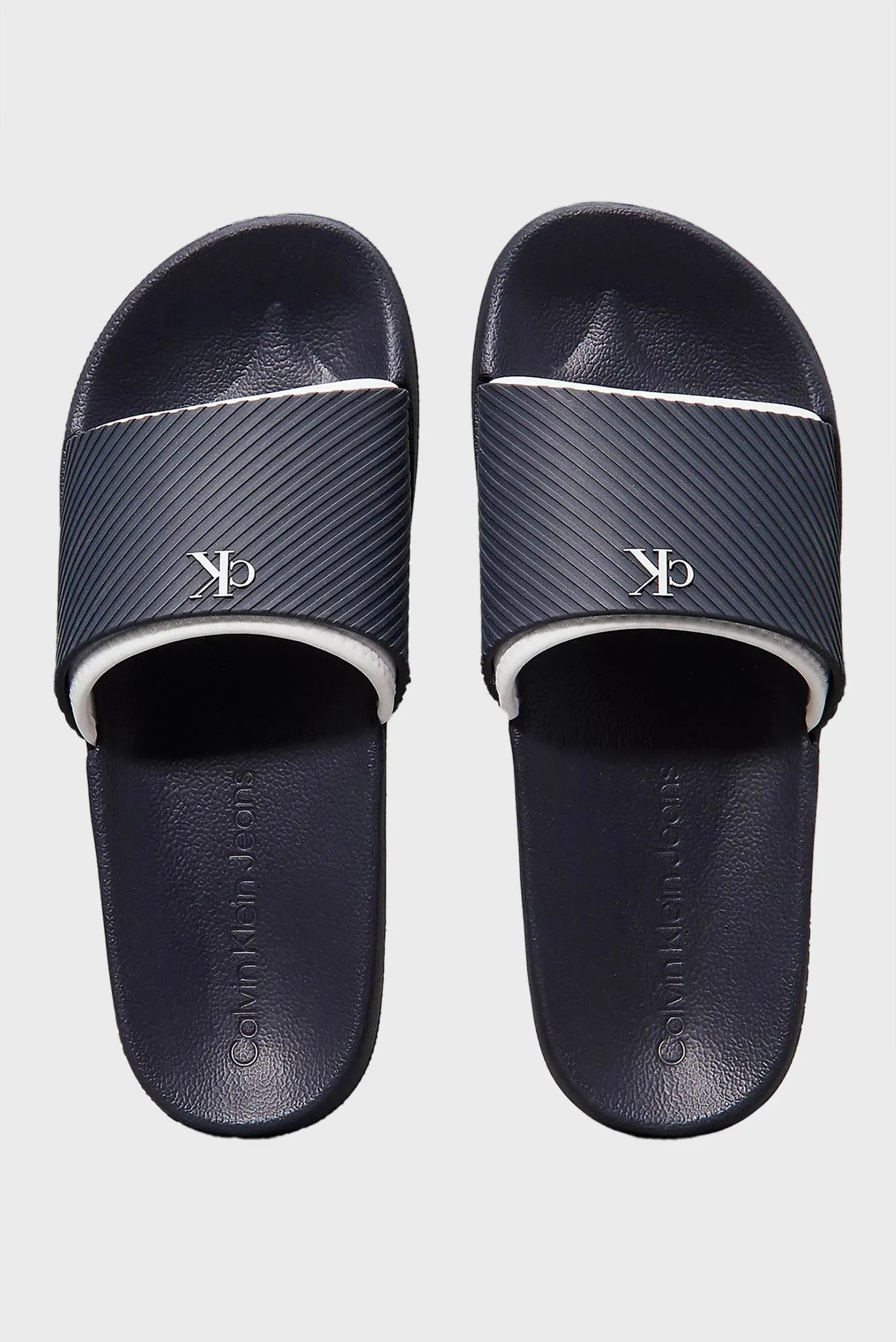 Мужские темно-синие слайдеры RUBBER NEOPRENE TEXT 4