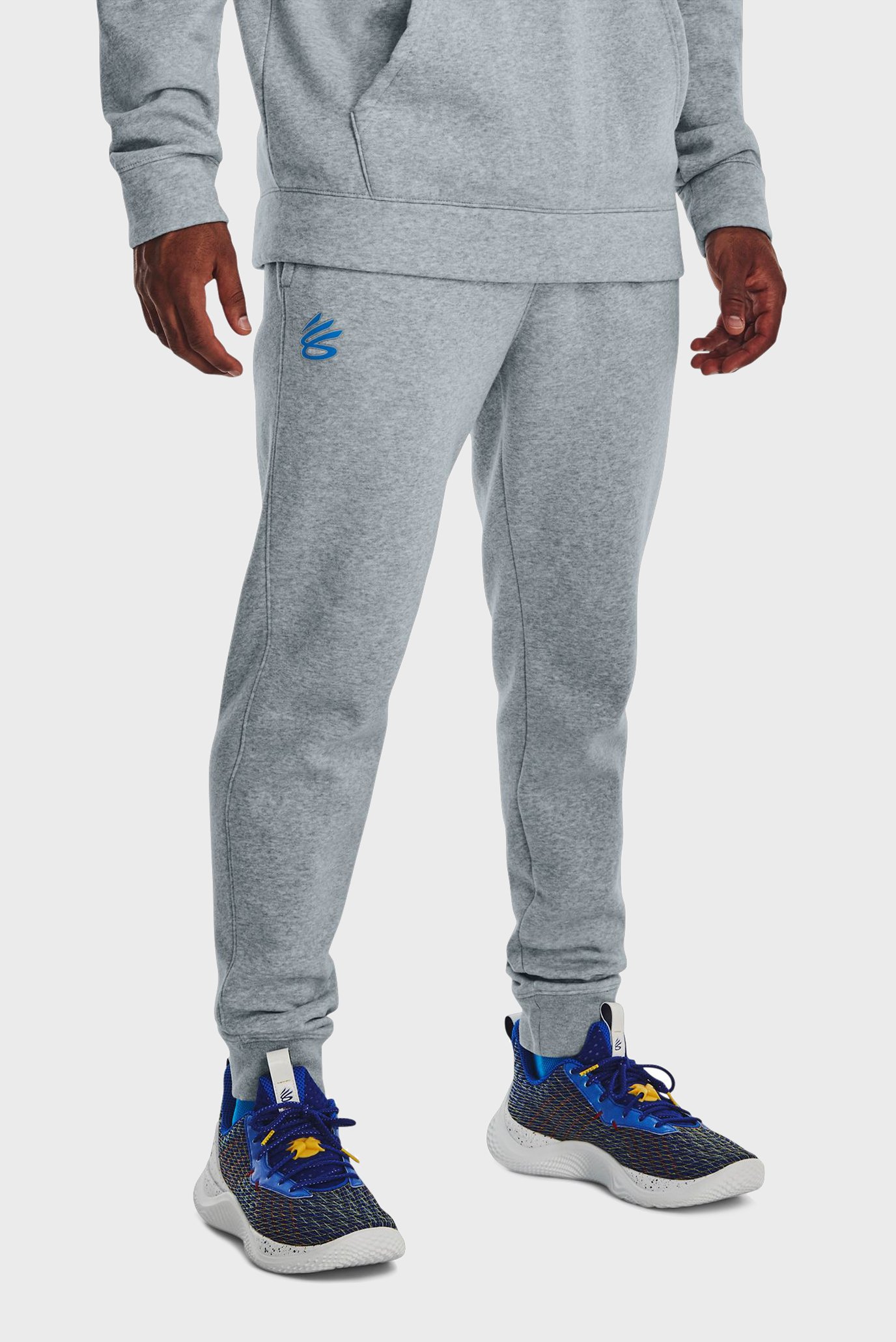 Чоловічі сірі спортивні штани Curry Fleece Sweatpants 1