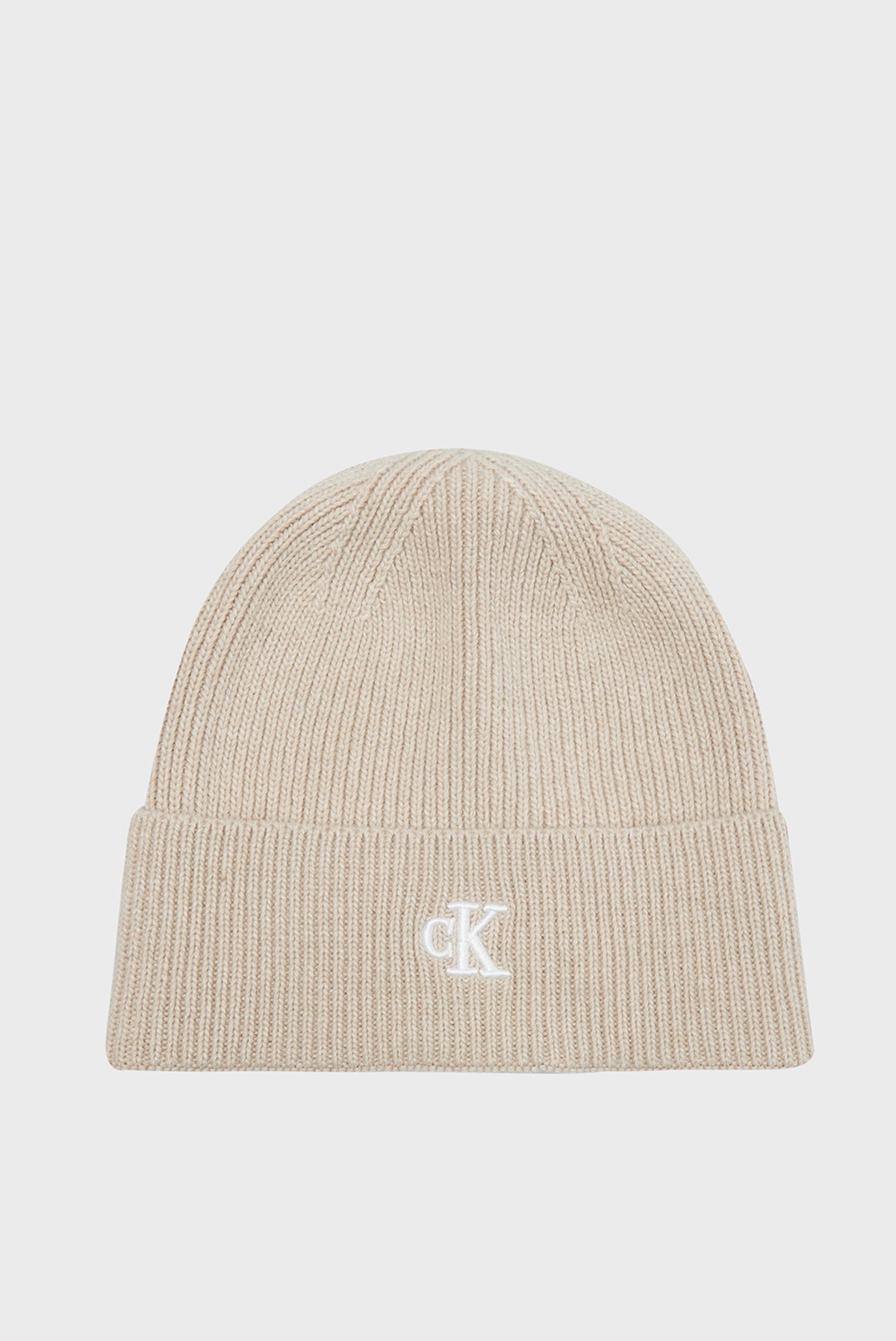 Женская серая шапка ARCHIVE LOGO BEANIE 1