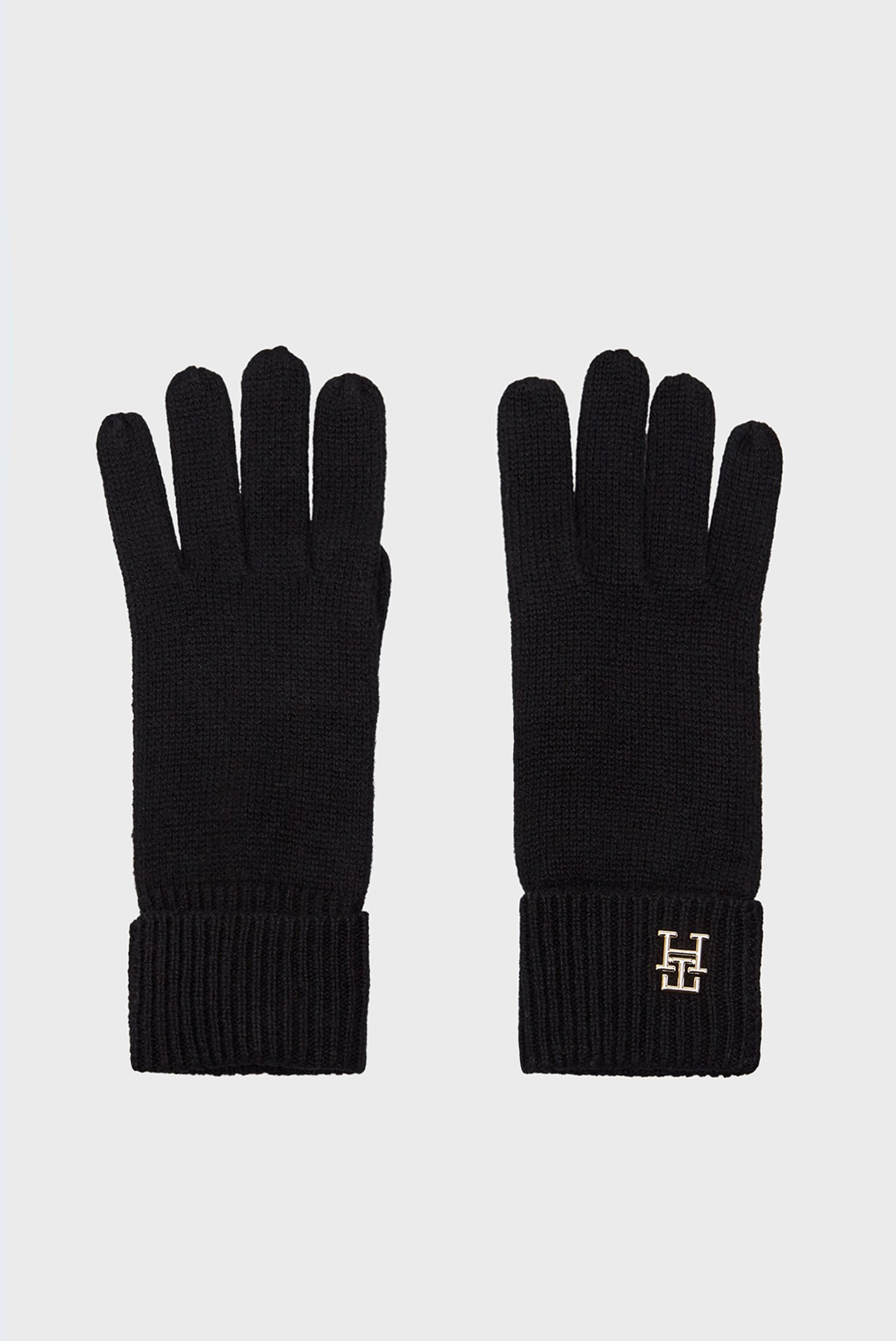 Женские черные кашемировые перчатки CASHMERE CHIC GLOVES 1