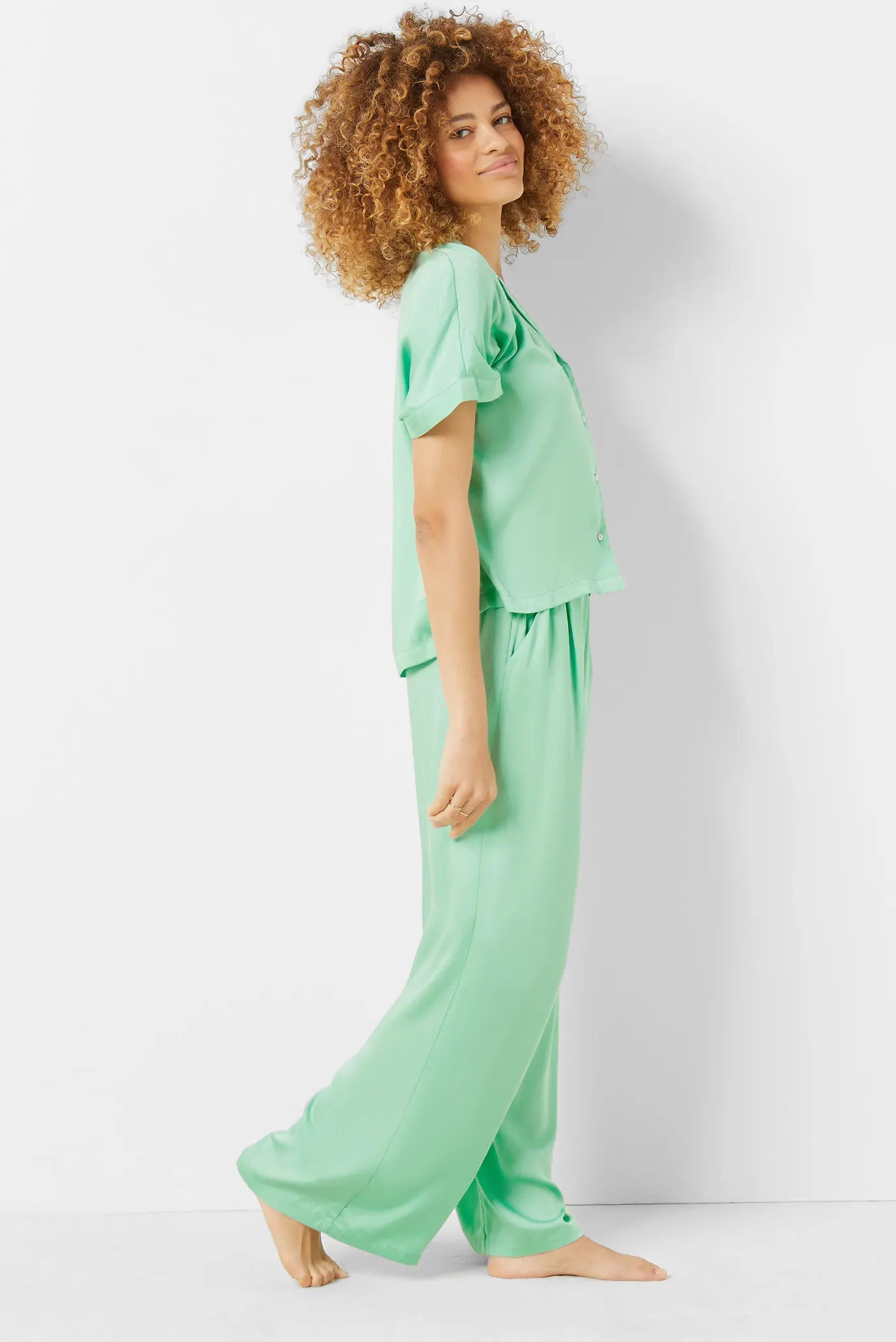 Женские мятные брюки TIZIA 3