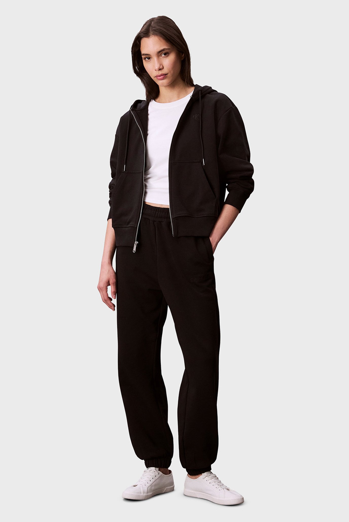 Женские черные спортивные брюки FRENCH TERRY Черный XXS Calvin Klein LV044C904G Женские черные спортивные брюки FRENCH TERRY Черный XXS Calvin Klein LV044C904G