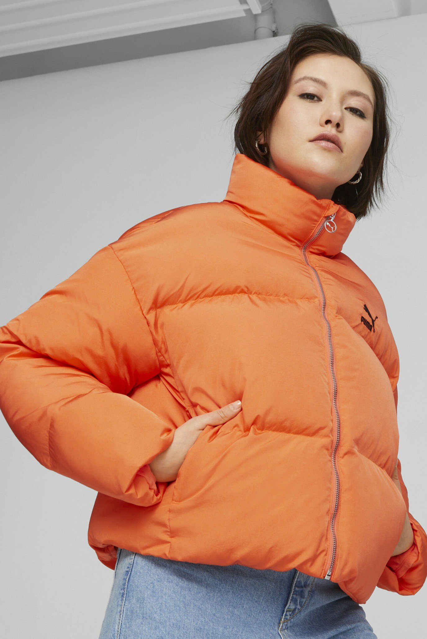 Женская оранжевая куртка Classics Oversized Women’s Puffer Jacket 1